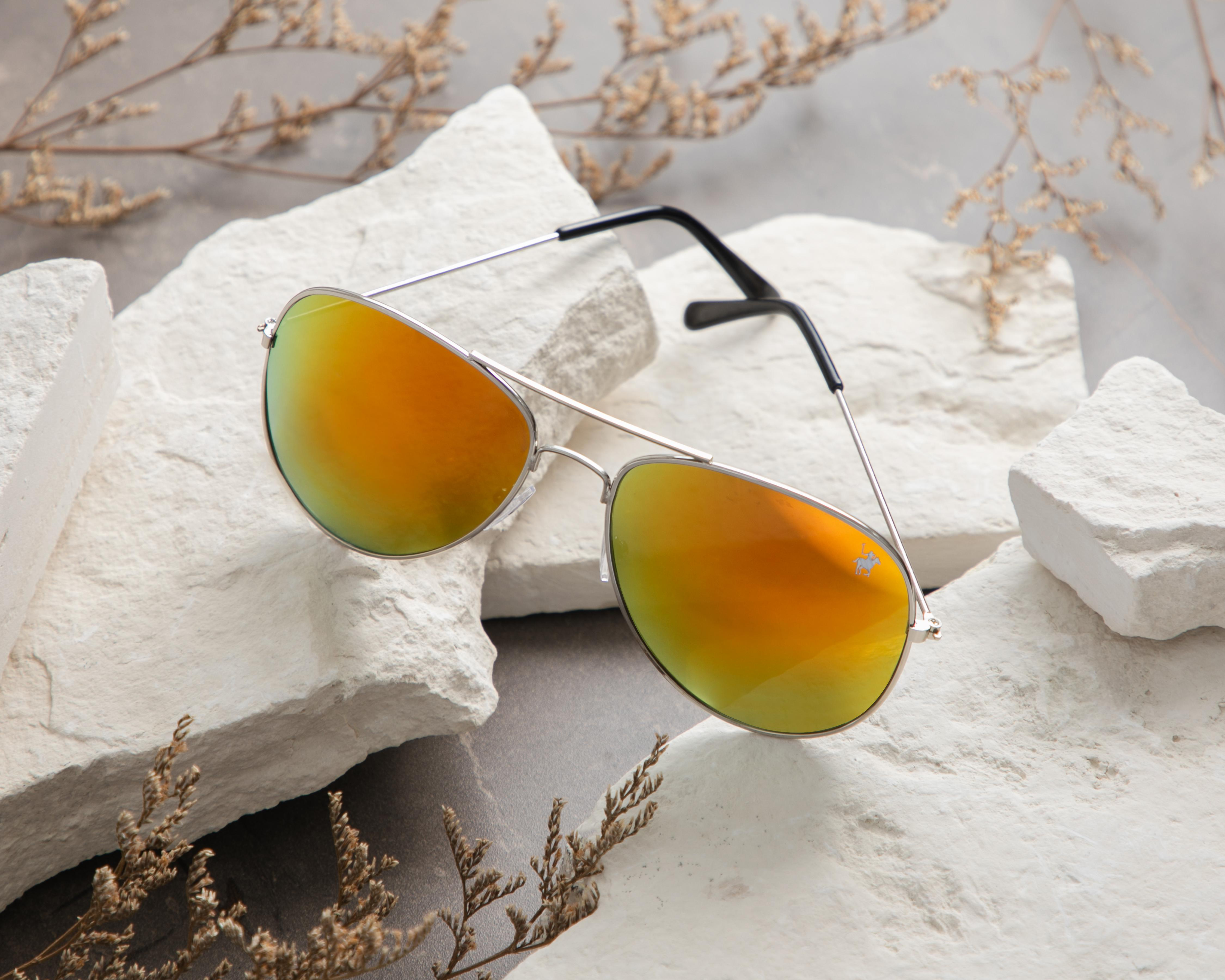 Foto 6 pulgar | Lentes de Sol para Hombre York Team Polo Club Aviador Plateado