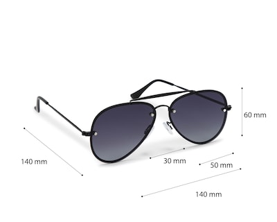 Foto 5 | Lentes de Sol para Hombre York Team Polo Club Aviador Negros