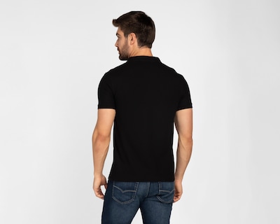 Foto 3 | Playera Refill Negra Henley para Hombre