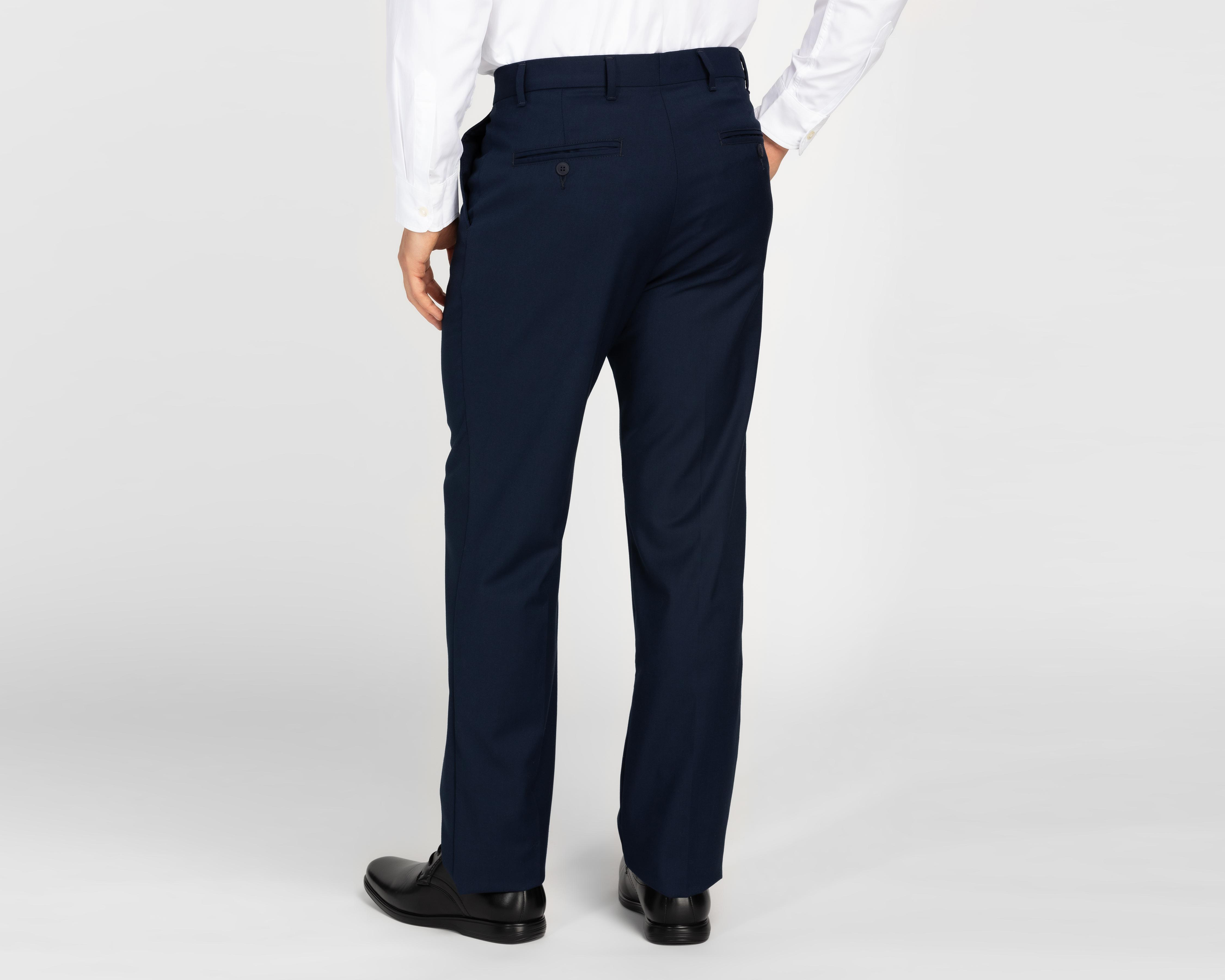 Foto 3 pulgar | Pantalón de Vestir Wall Street Azul Marino para Hombre