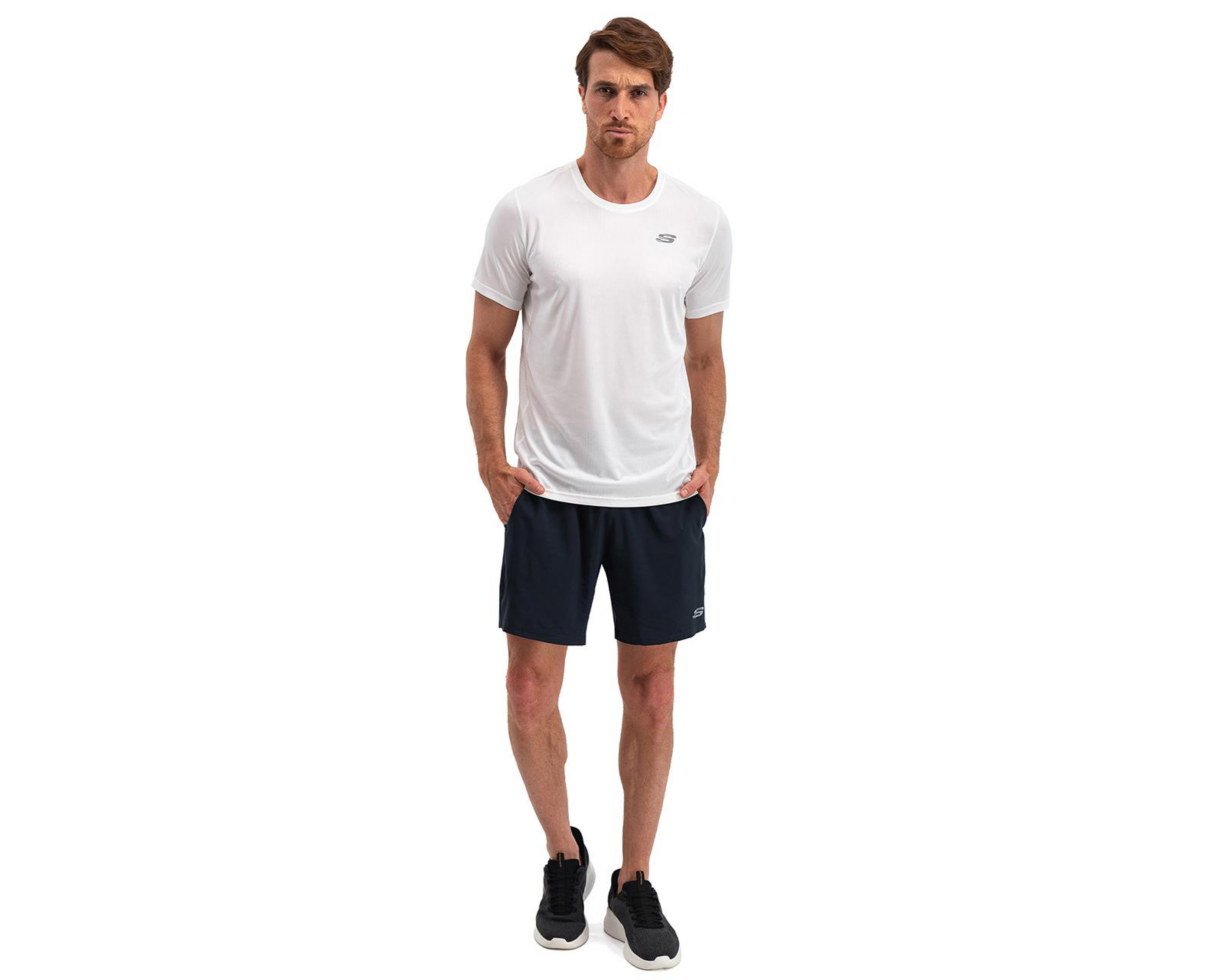 Foto 4 | Short Skechers de Entrenamiento para Hombre