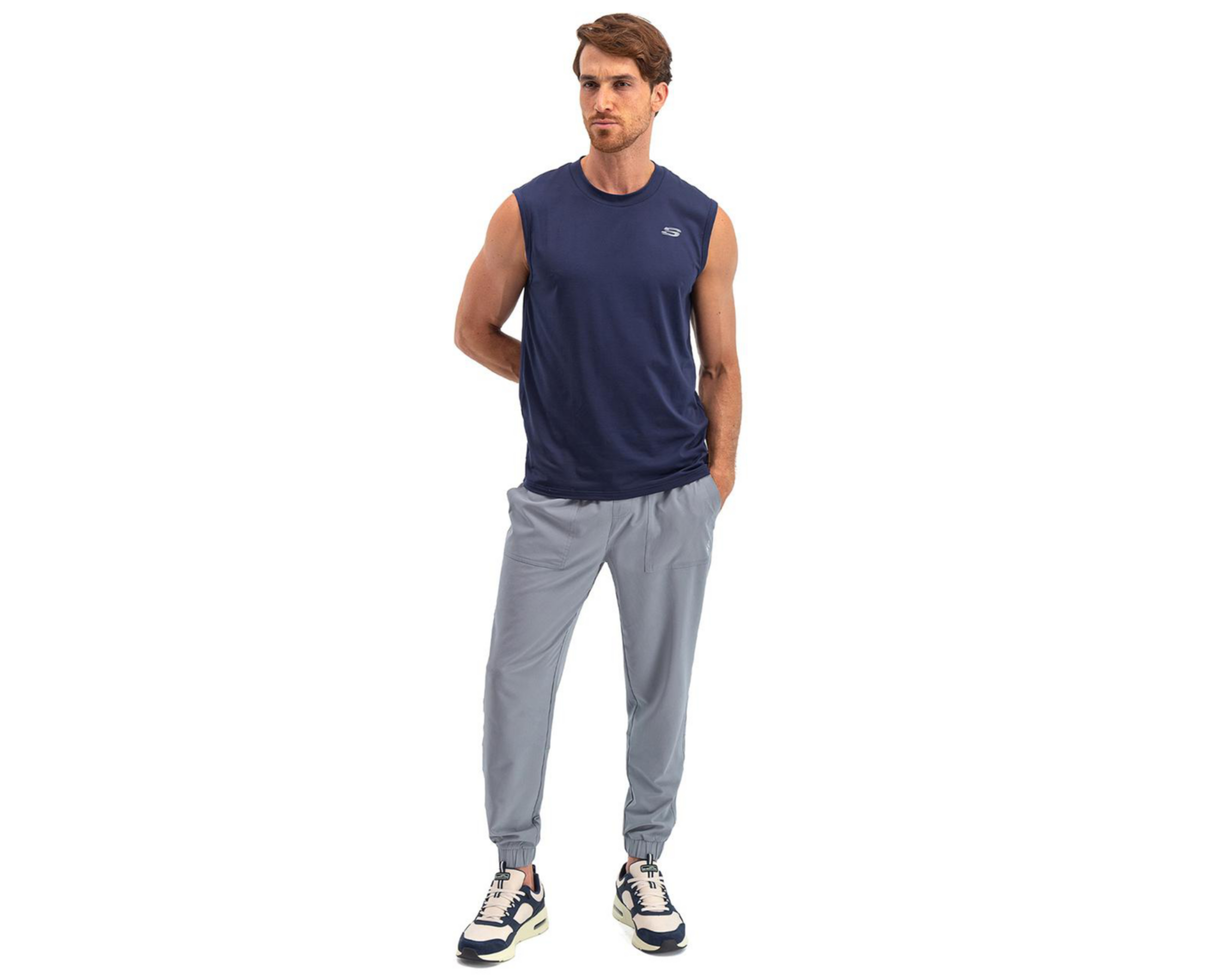 Foto 5 pulgar | Pants Skechers de Entrenamiento para Hombre