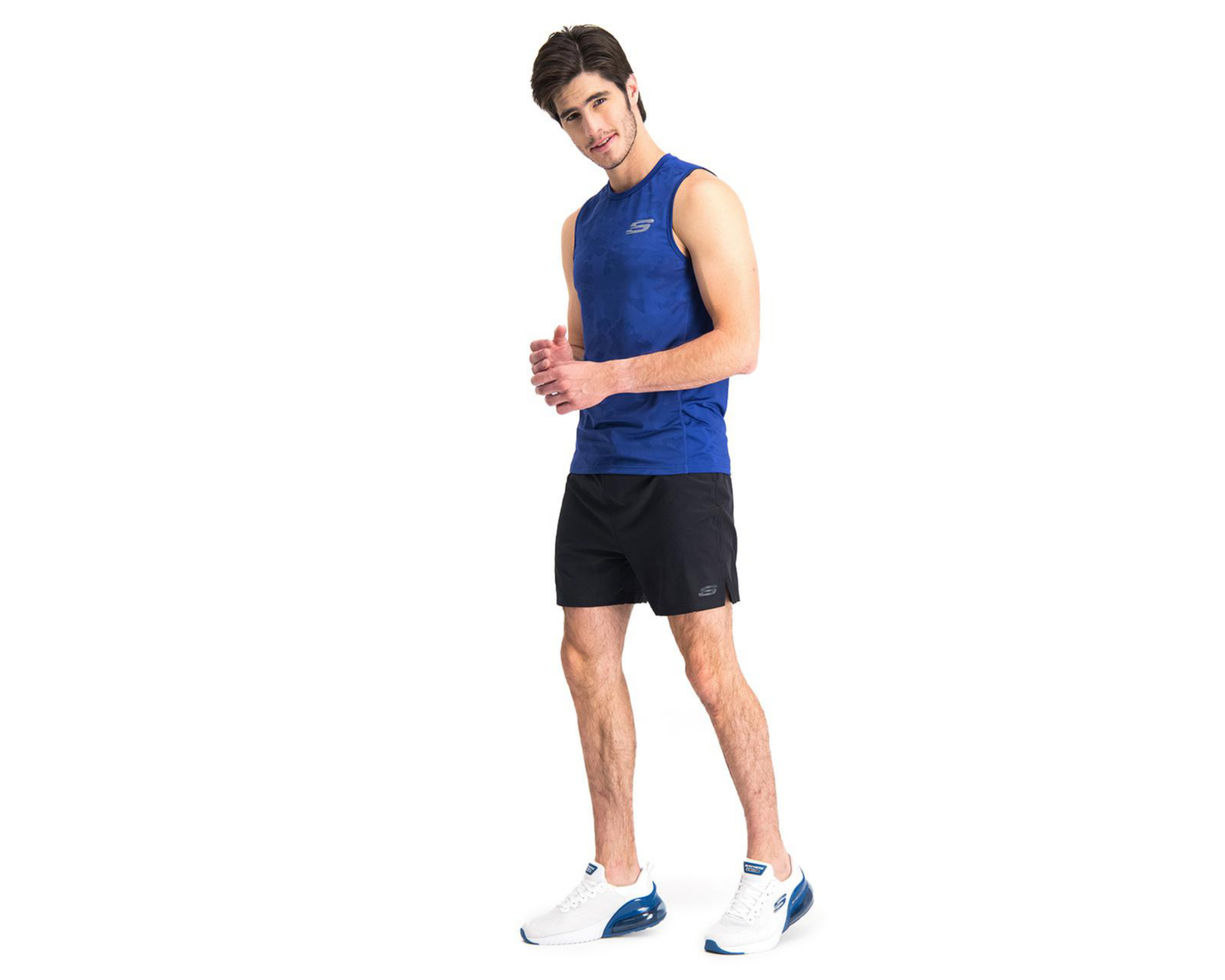 Foto 4 | Short Skechers de Entrenamiento para Hombre