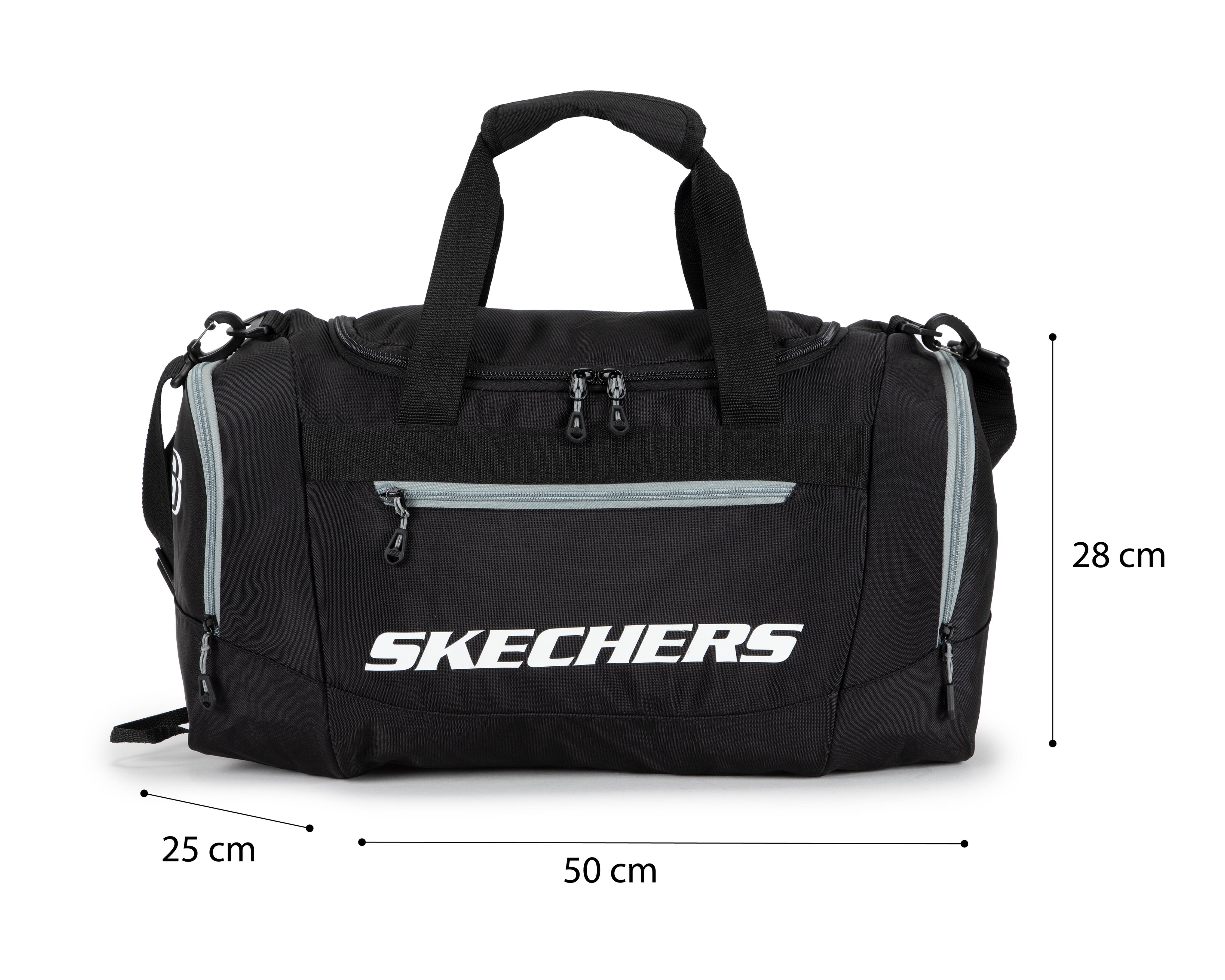 Foto 6 pulgar | Maleta Deportiva Skechers Basics Sport Negra