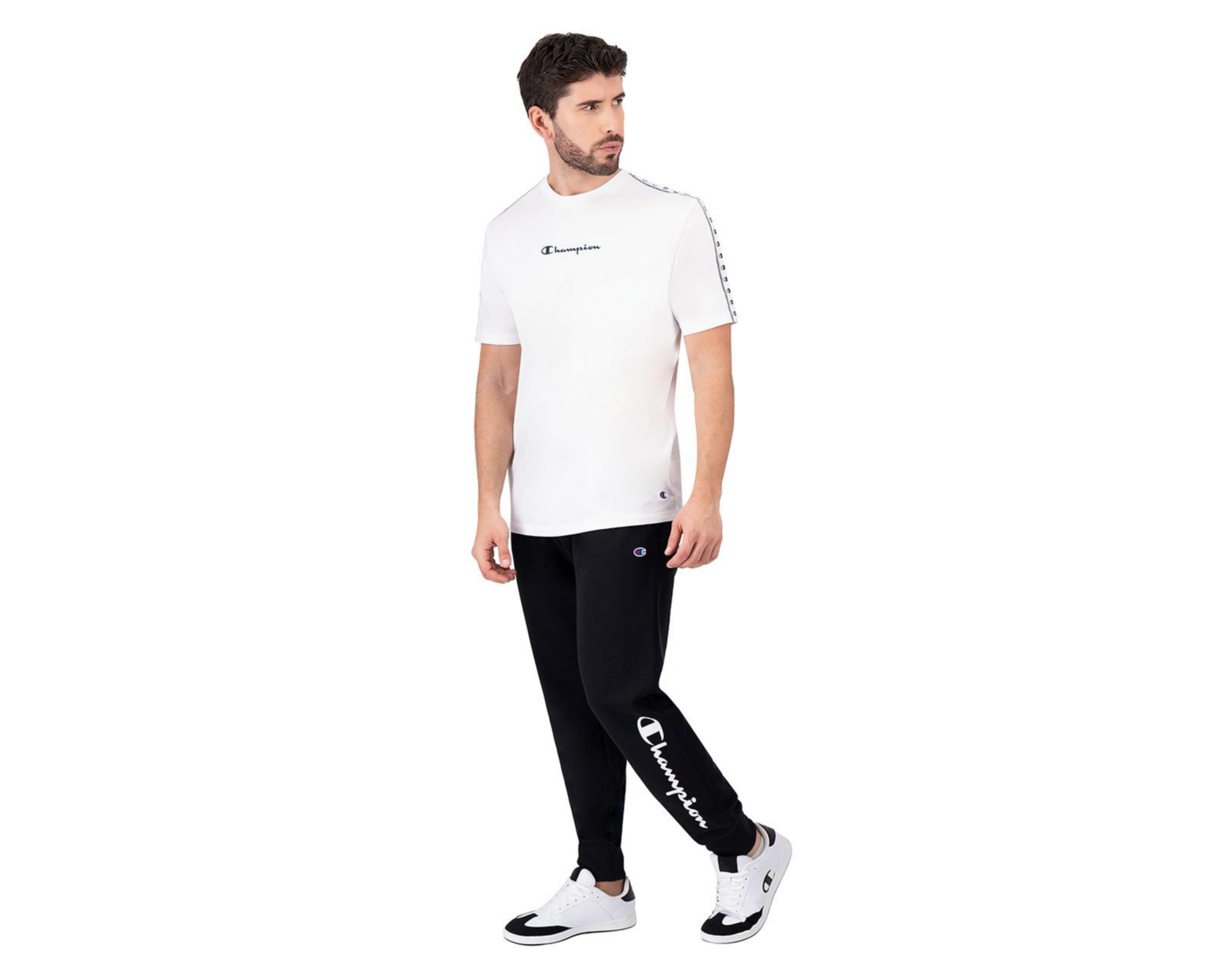 Foto 1 | Playera Deportiva Champion Shoulder Stripe para Hombre