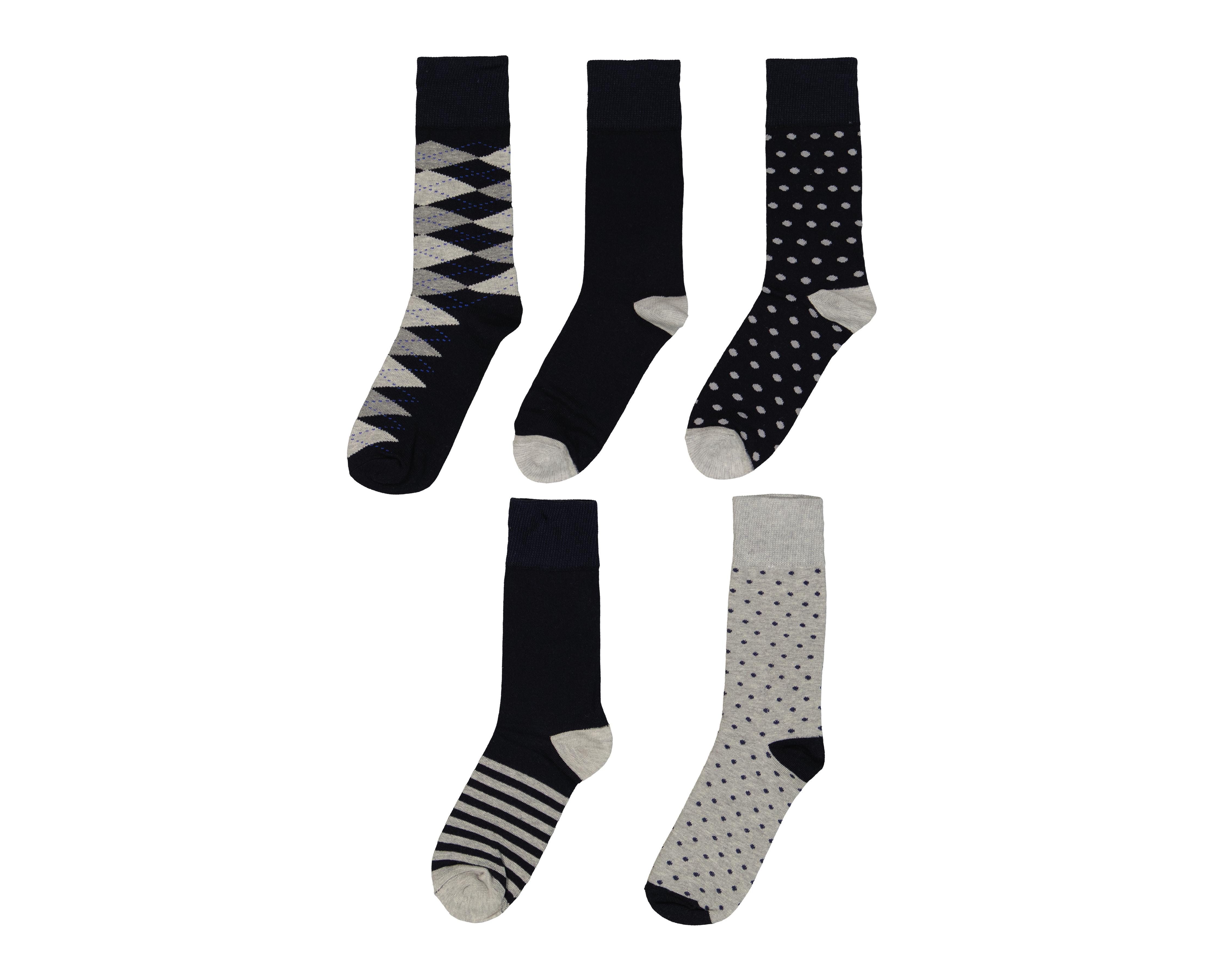 Foto 2 pulgar | Calcetas de Vestir Wall Street para Hombre 5 Pares