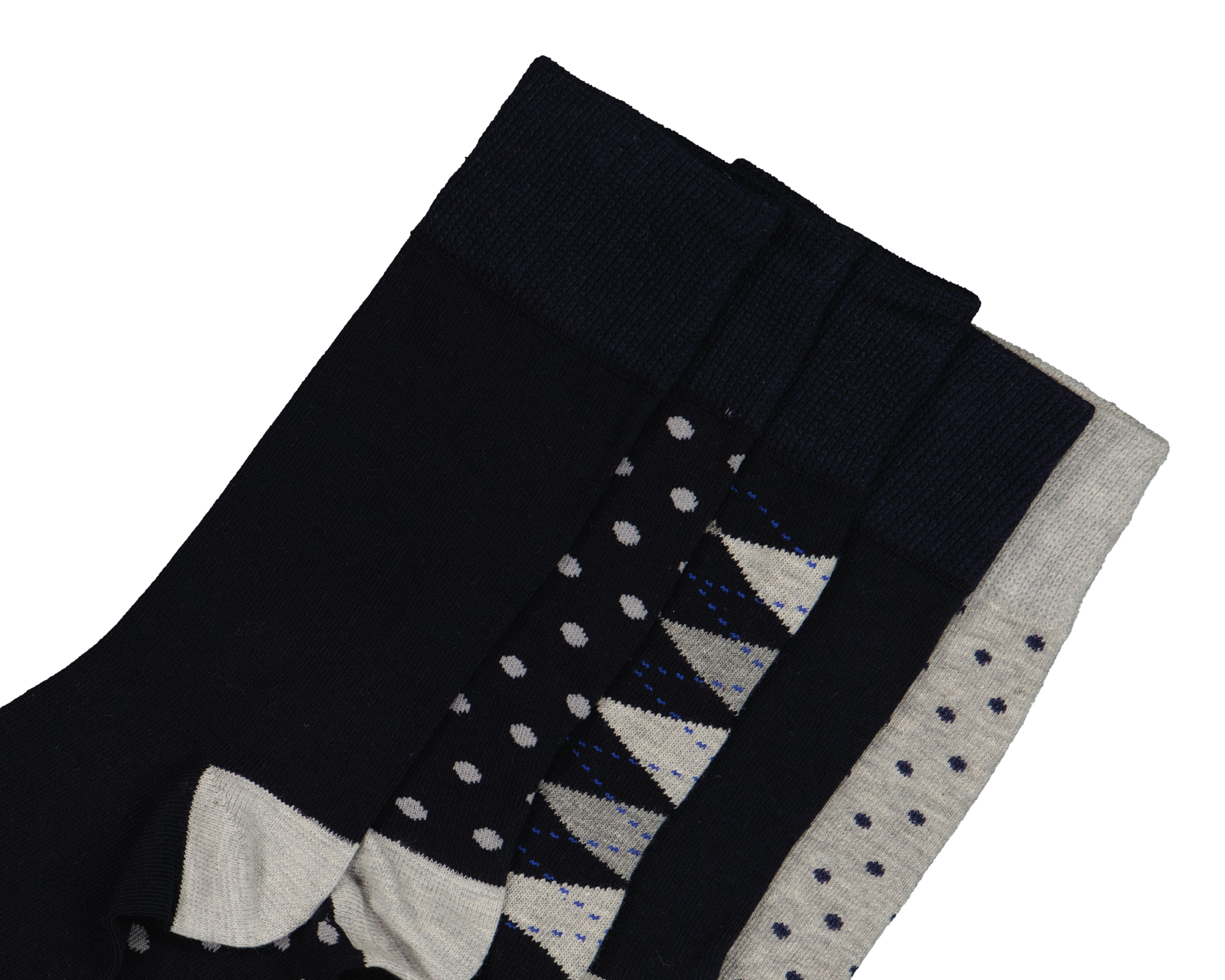 Foto 2 | Calcetas de Vestir Wall Street para Hombre 5 Pares
