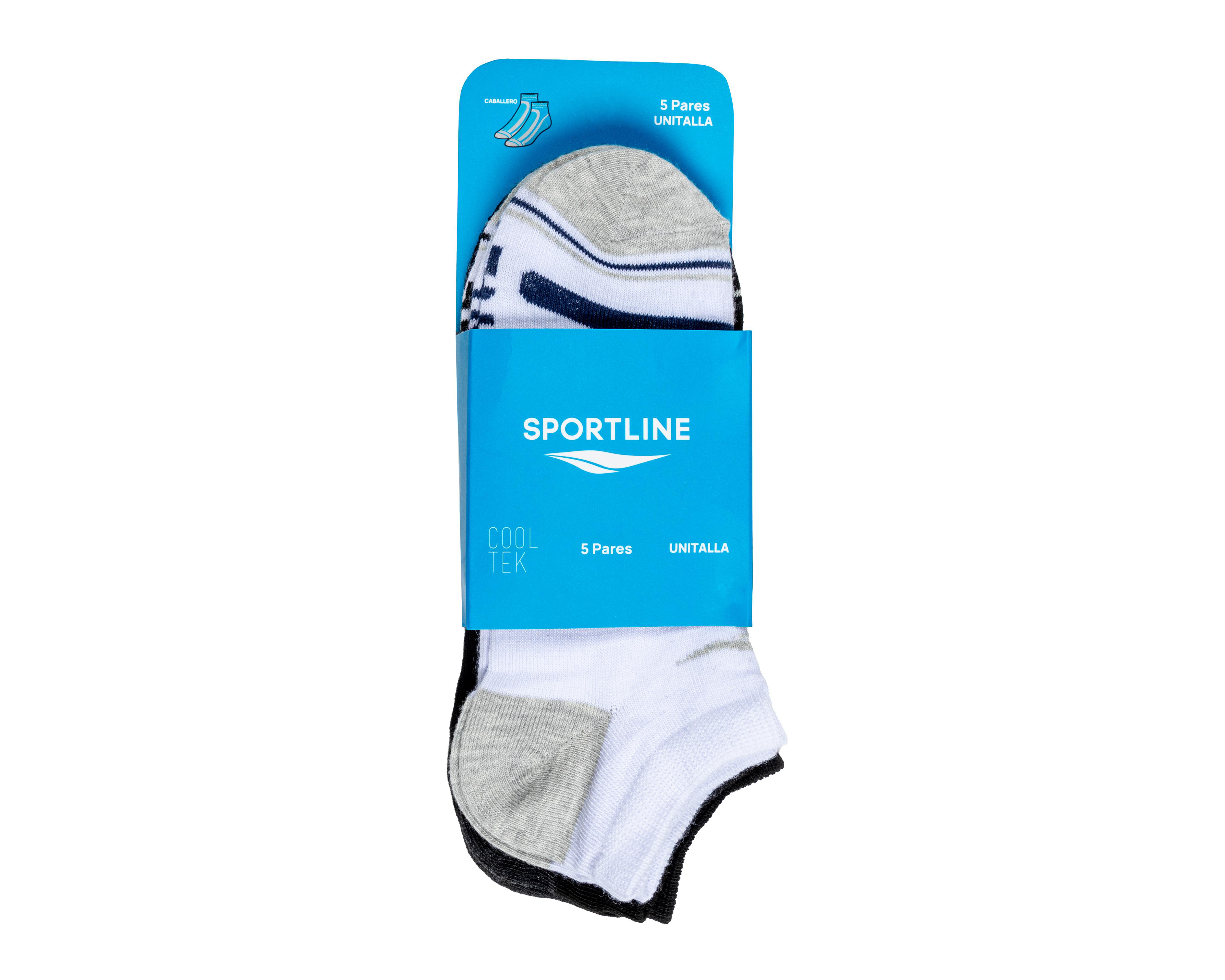 Foto 4 pulgar | Calcetines Deportivos Sporline Cooltek para Hombre 5 Pares