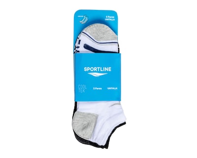 Foto 3 | Calcetines Deportivos Sporline Cooltek para Hombre 5 Pares