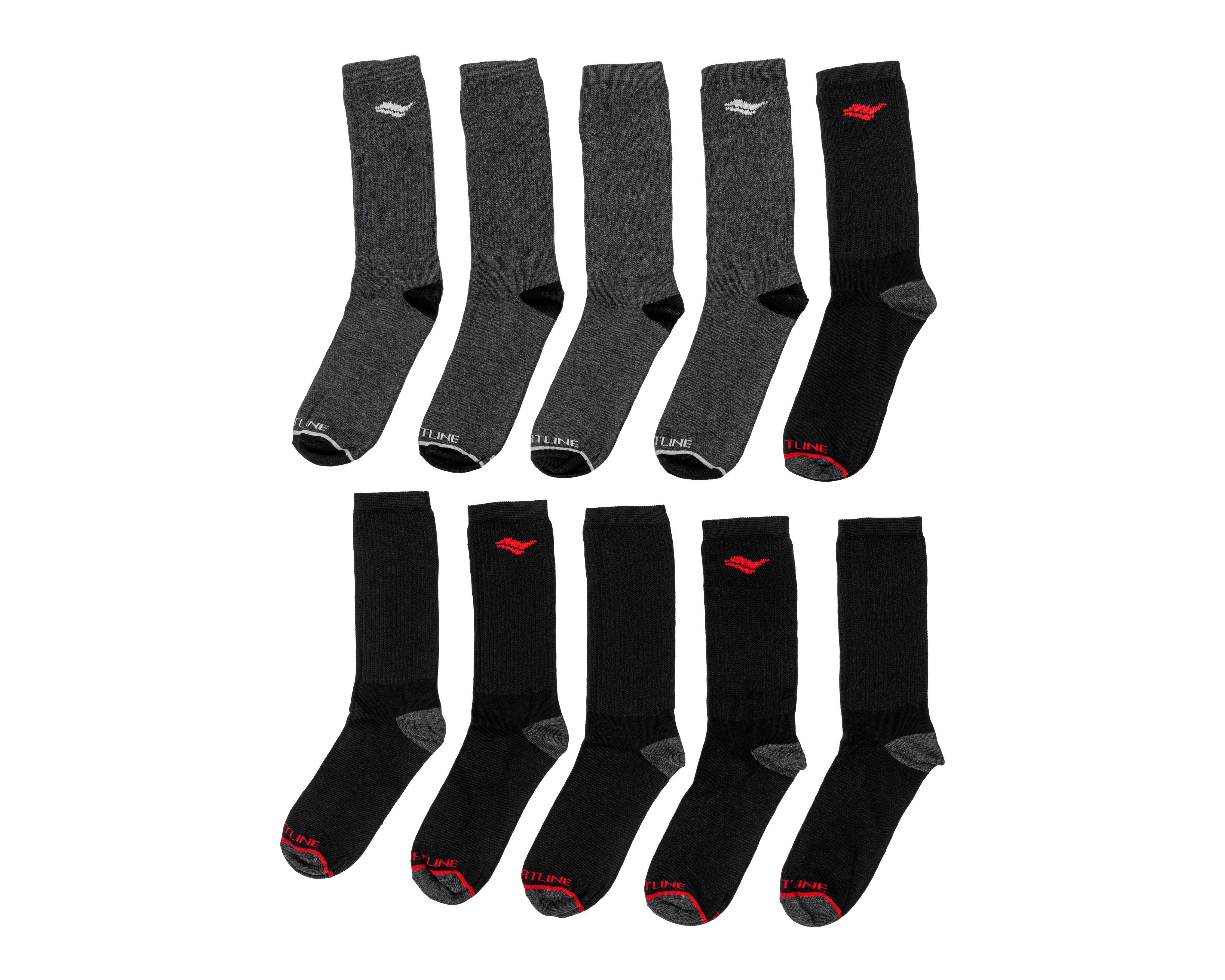 Foto 2 pulgar | Calcetas Largas Deportivas Sportline para Hombre 10 Pares