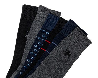 Foto 2 | Calcetas de Vestir York Team Polo Club para Hombre 6 Pares