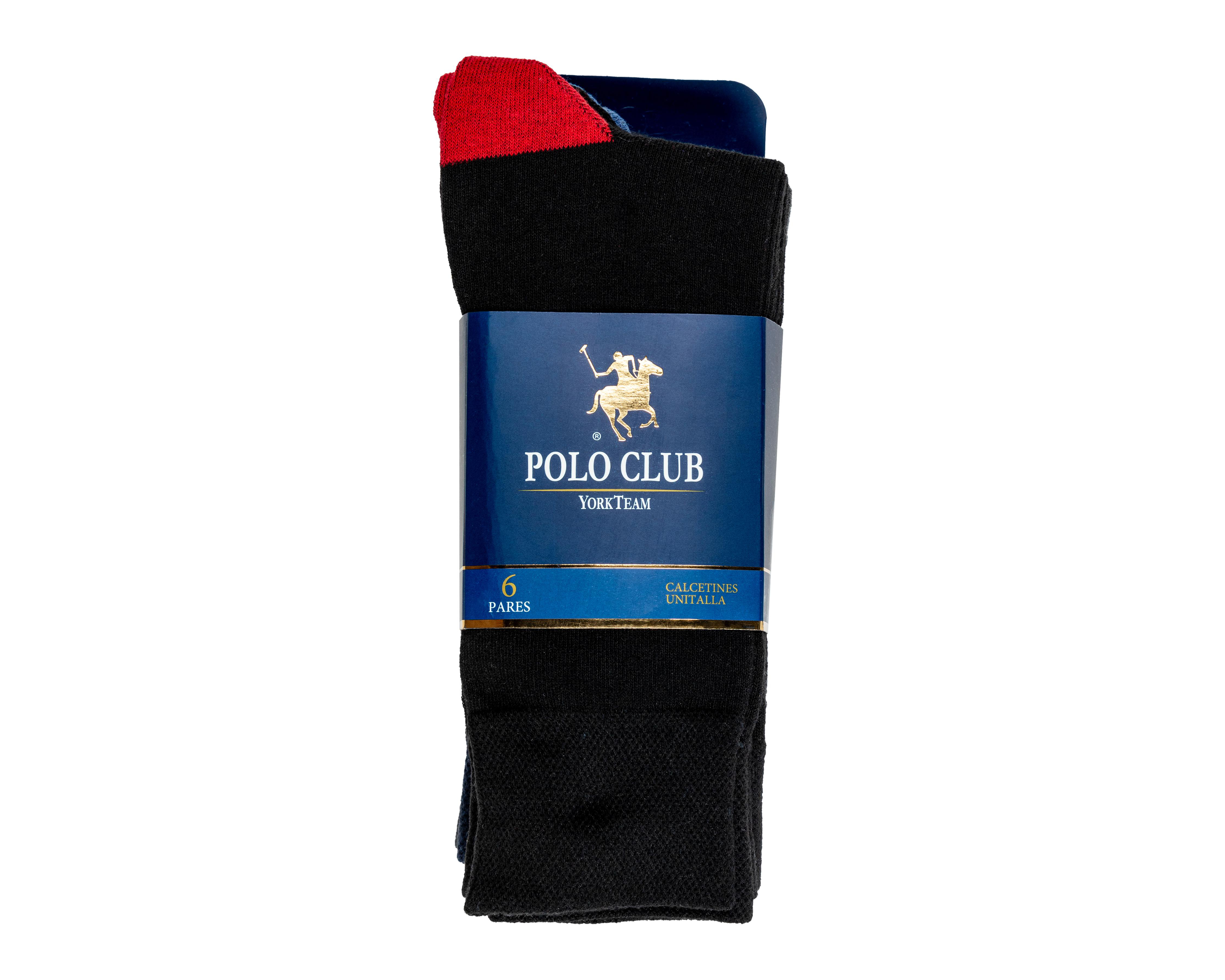Foto 4 pulgar | Calcetas de Vestir York Team Polo Club para Hombre 6 Pares