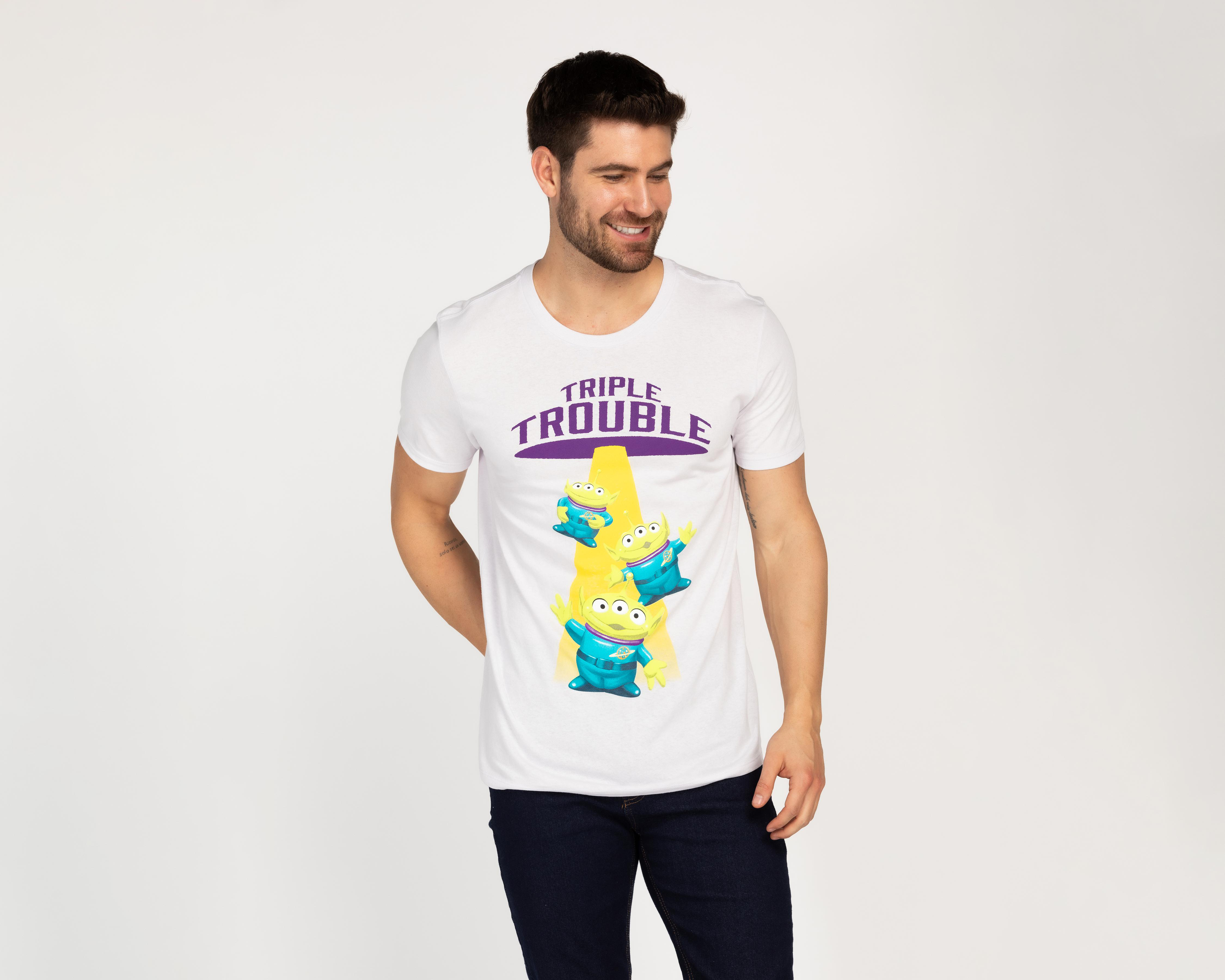 Foto 2 pulgar | Playera Disney Toy Story Cuello Redondo para Hombre
