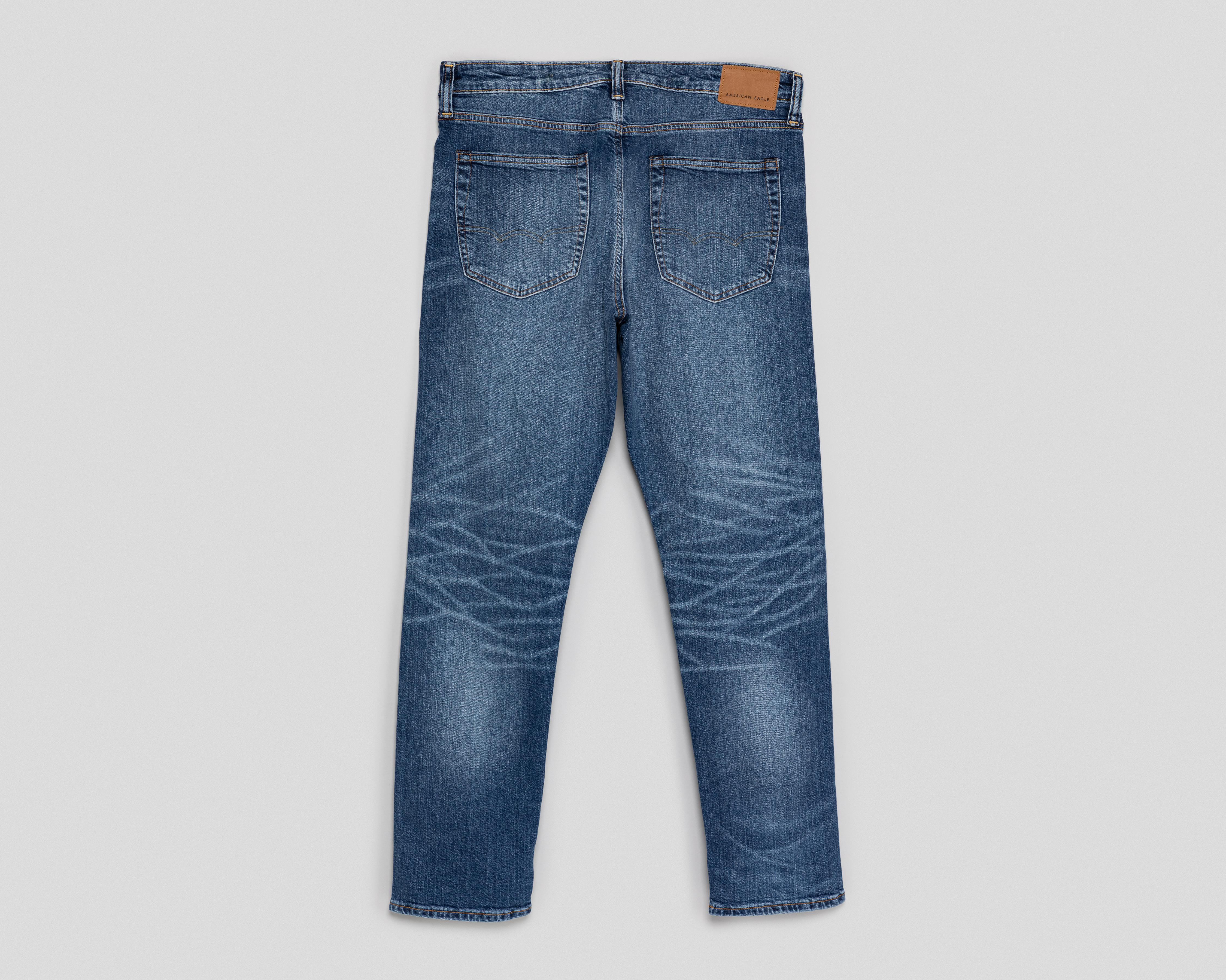 Foto 2 | Jeans Slim Straight American Eagle Dark Clean para Hombre