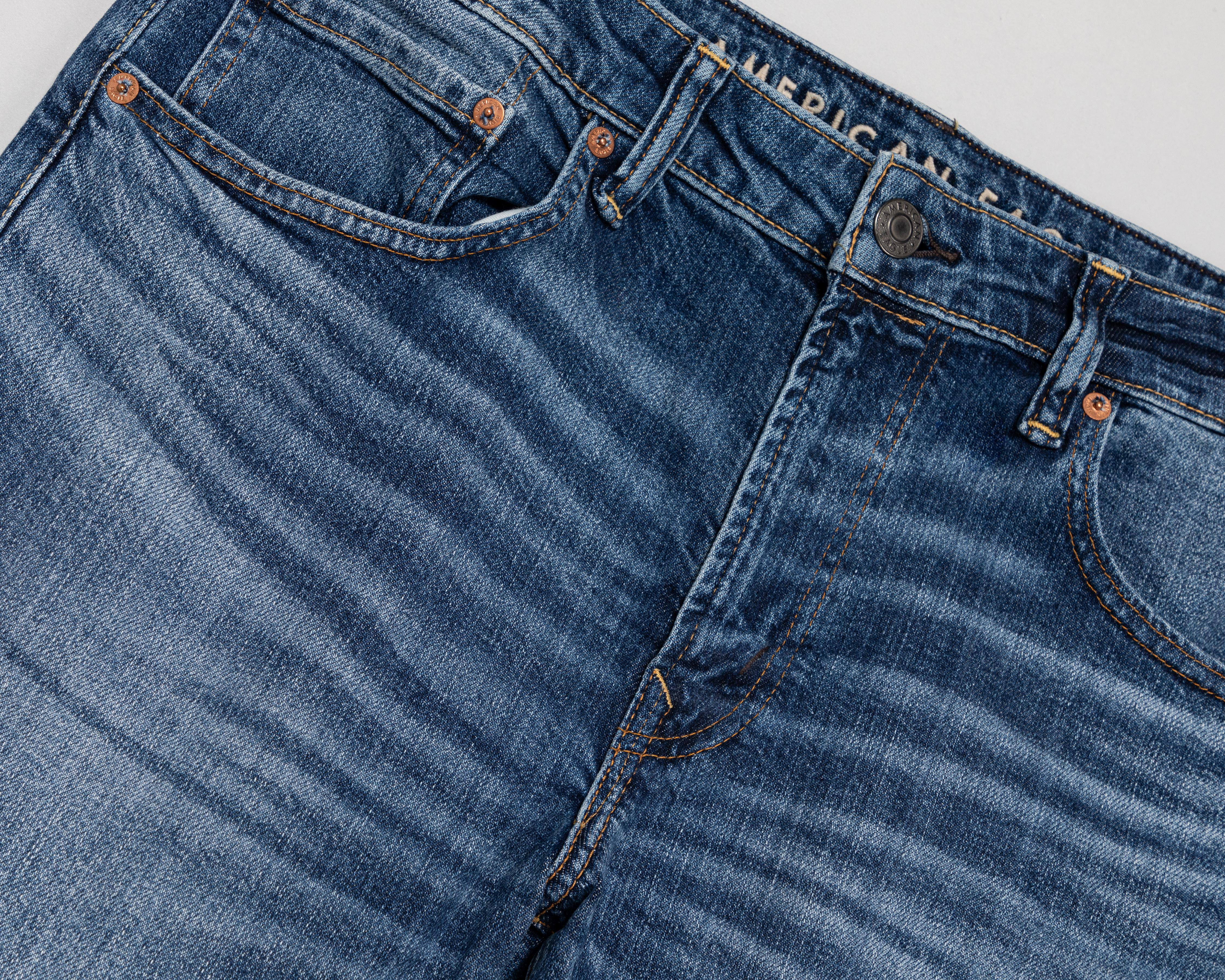 Foto 3 | Jeans Slim Straight American Eagle Dark Clean para Hombre