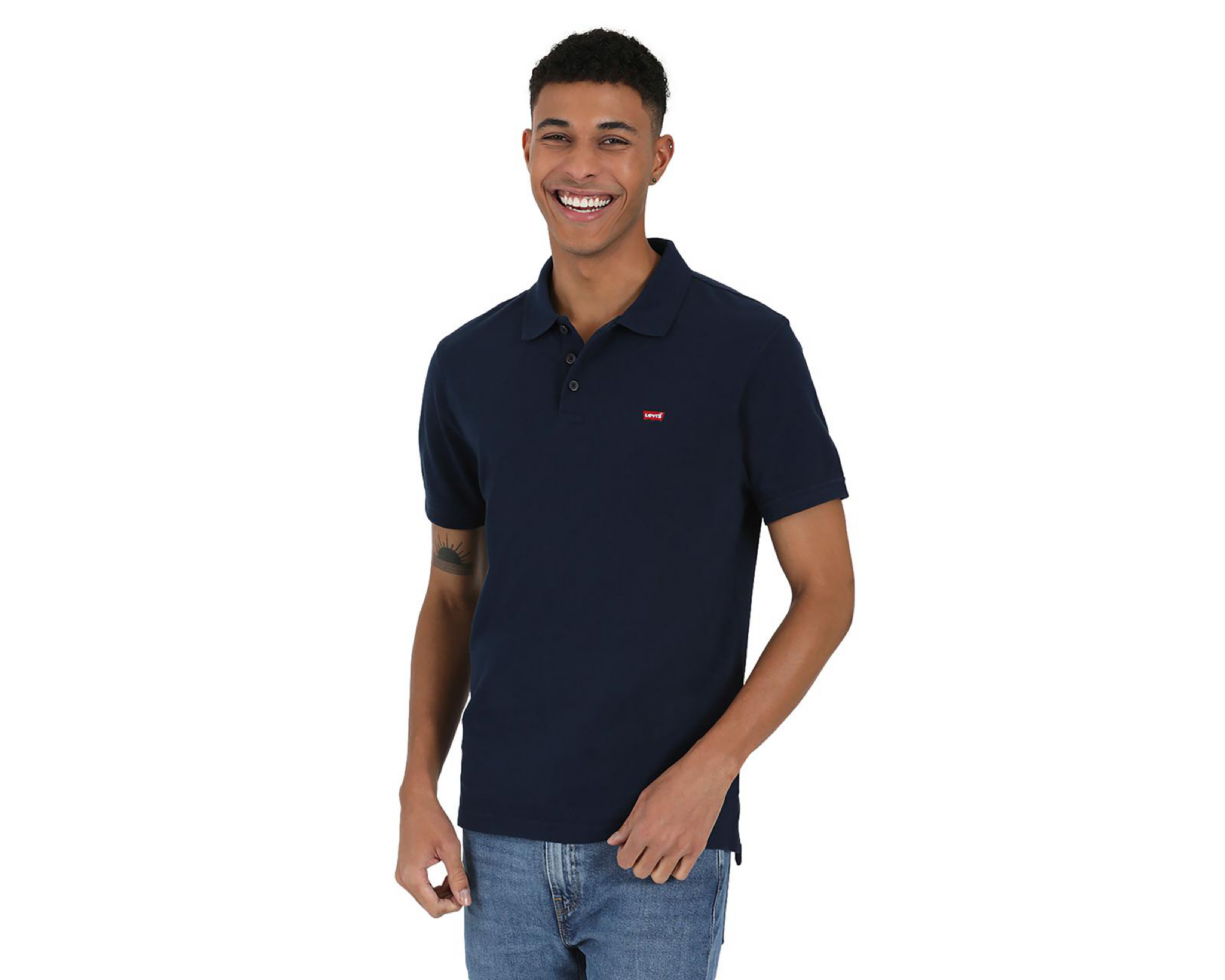 Foto 5 pulgar | Playera Polo Levi's Azul Marino para Hombre