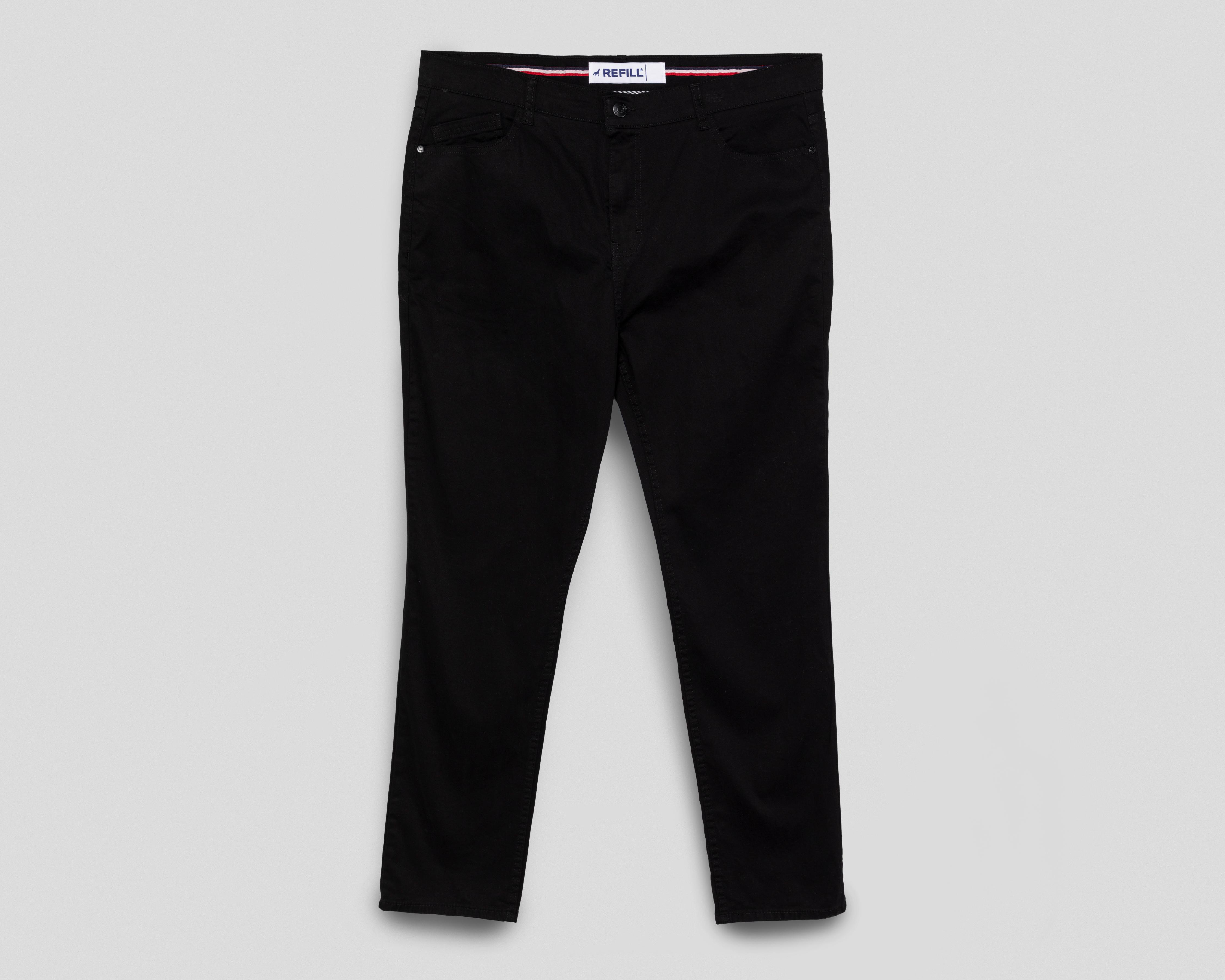 Pantalón de Gabardina Refill Negro para Hombre