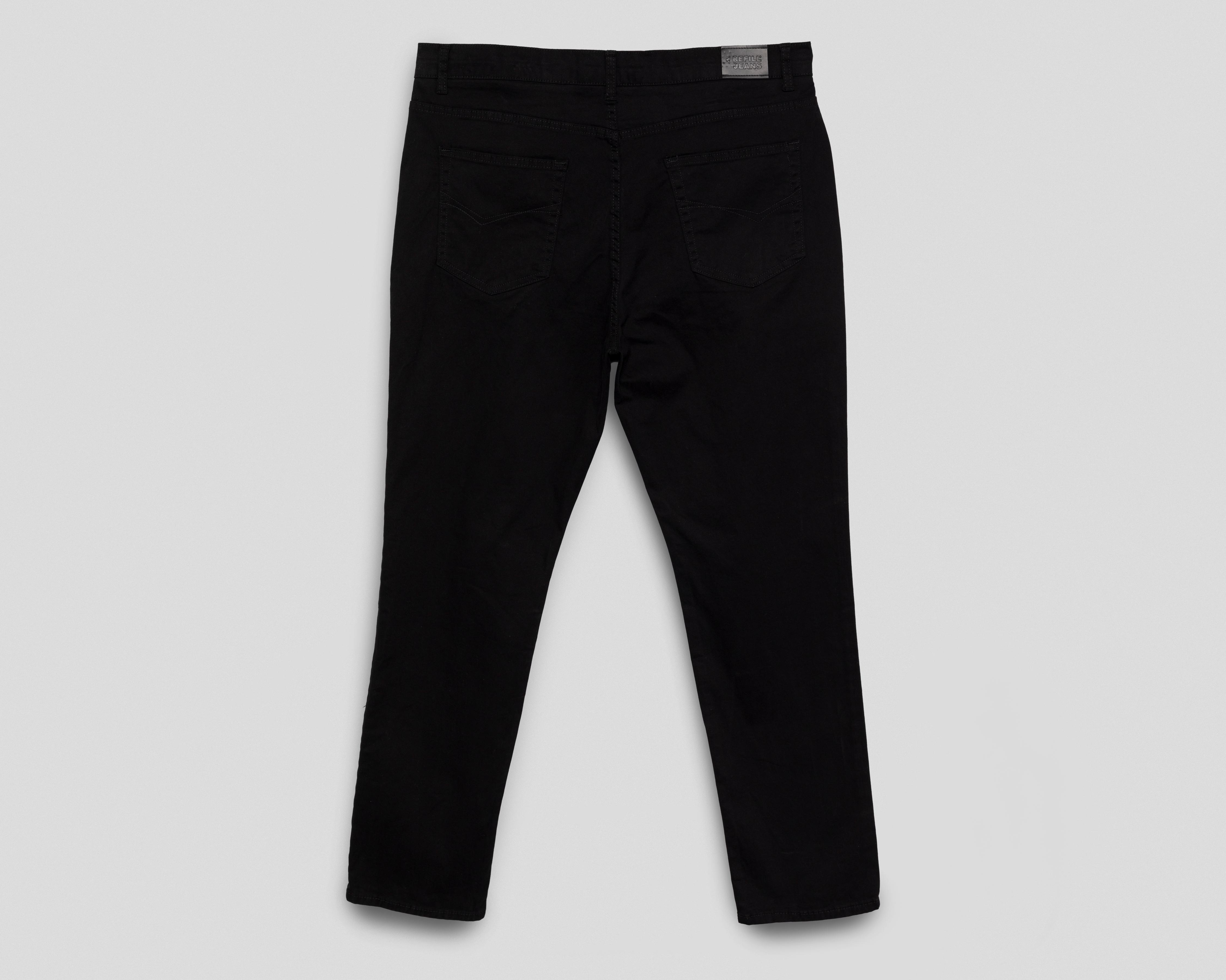 Foto 2 | Pantalón de Gabardina Refill Negro para Hombre