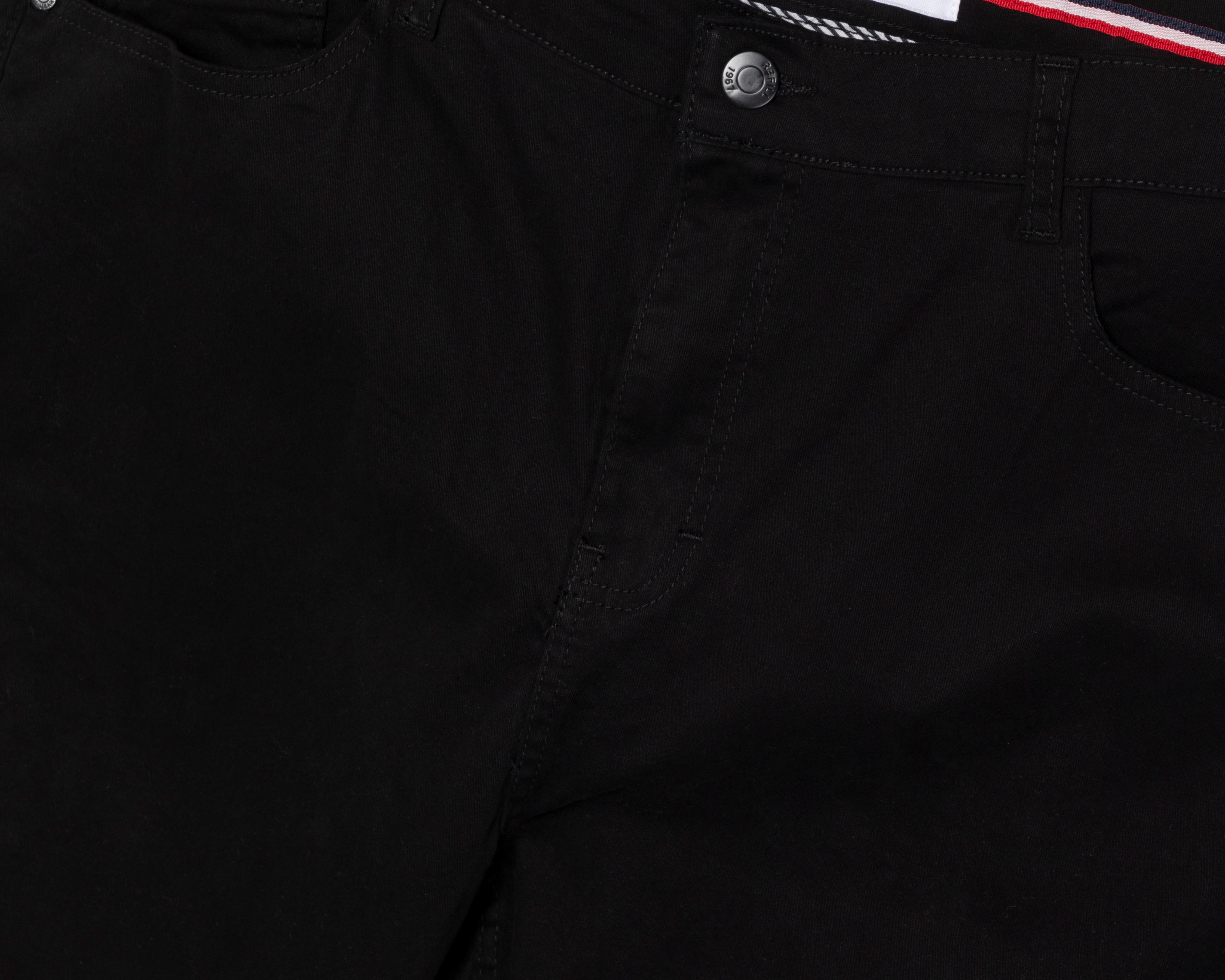 Foto 4 pulgar | Pantalón de Gabardina Refill Negro para Hombre