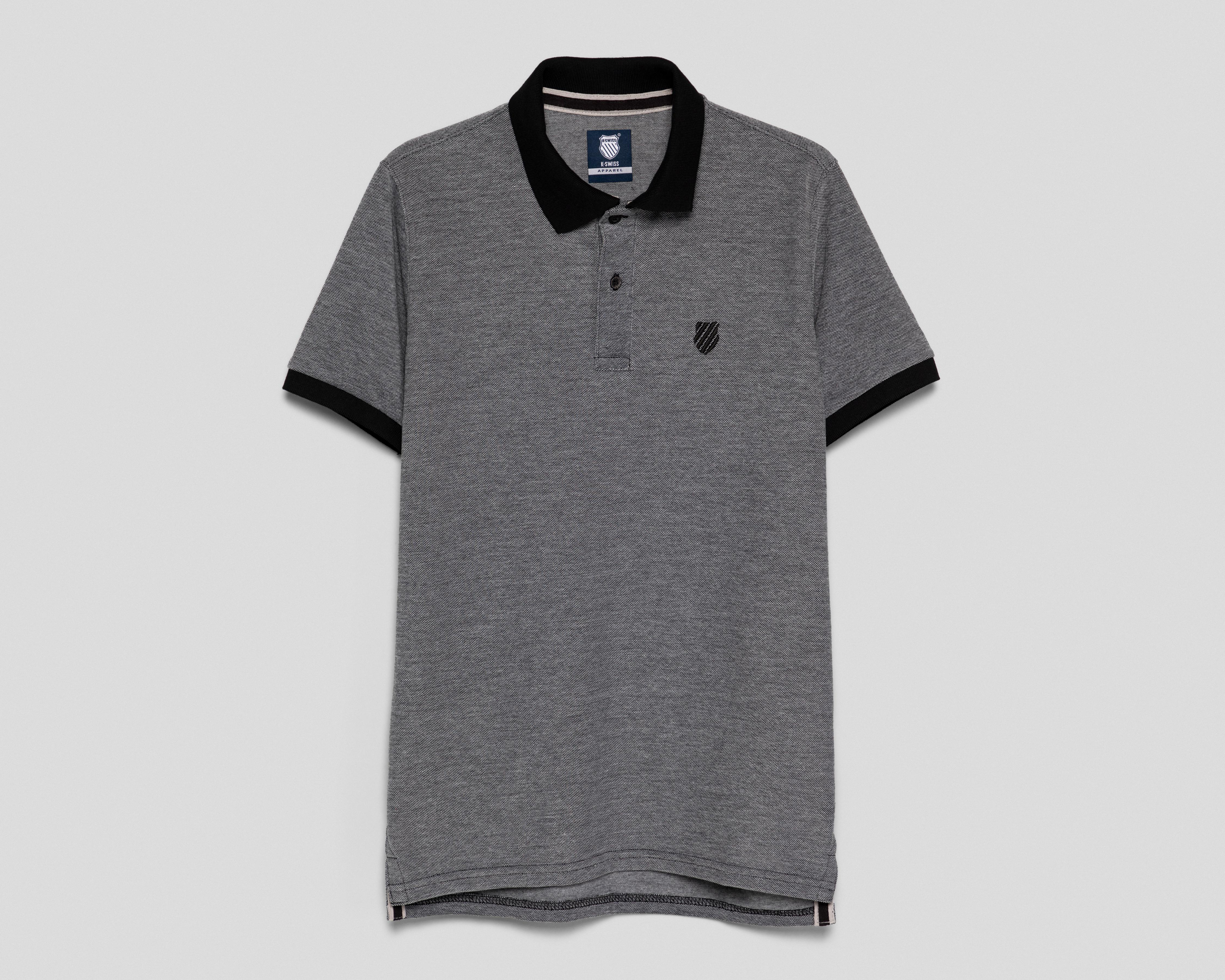 Foto 2 pulgar | Playera Polo K-Swiss Gris para Hombre