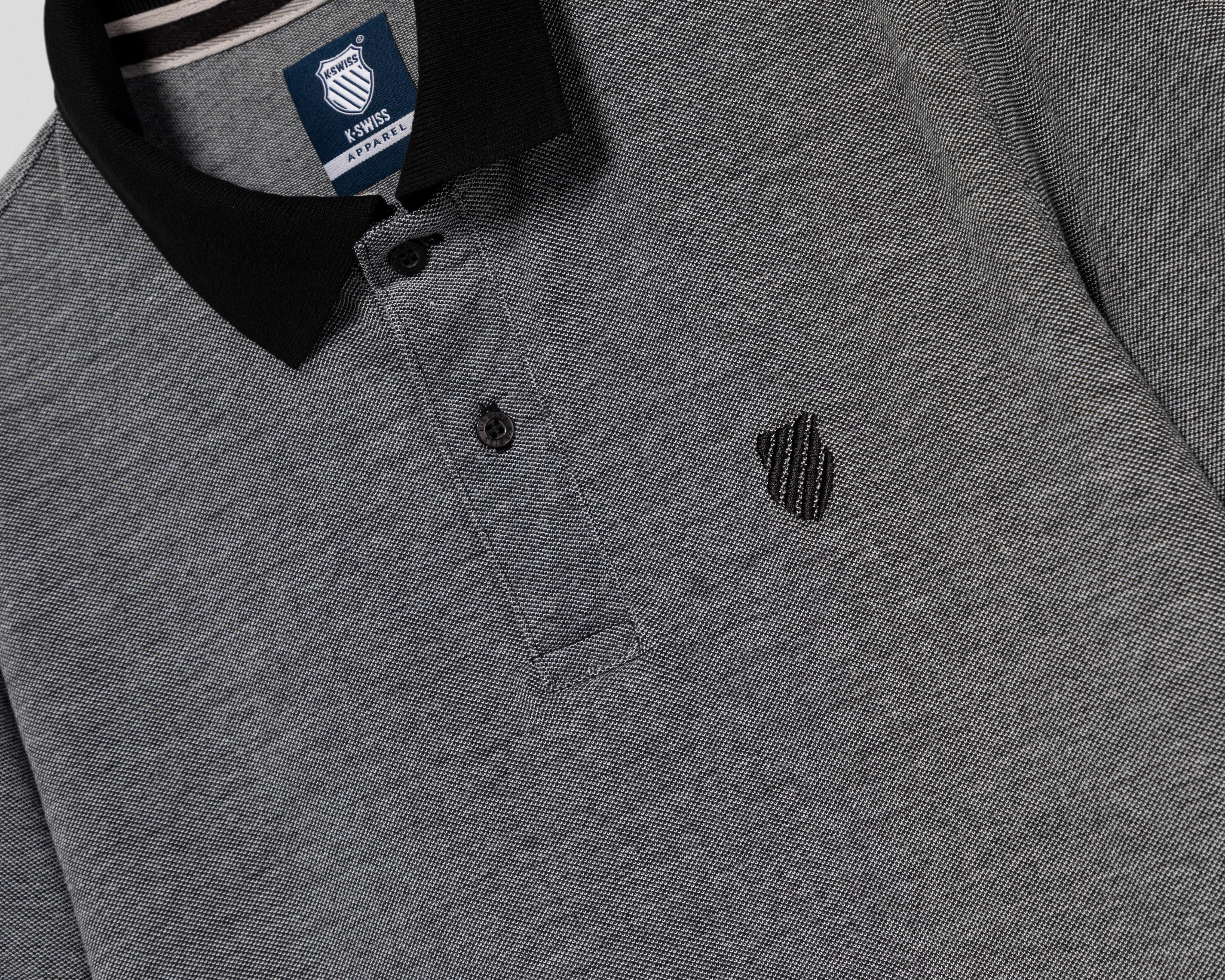 Foto 4 pulgar | Playera Polo K-Swiss Gris para Hombre