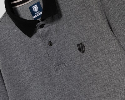 Foto 3 | Playera Polo K-Swiss Gris para Hombre