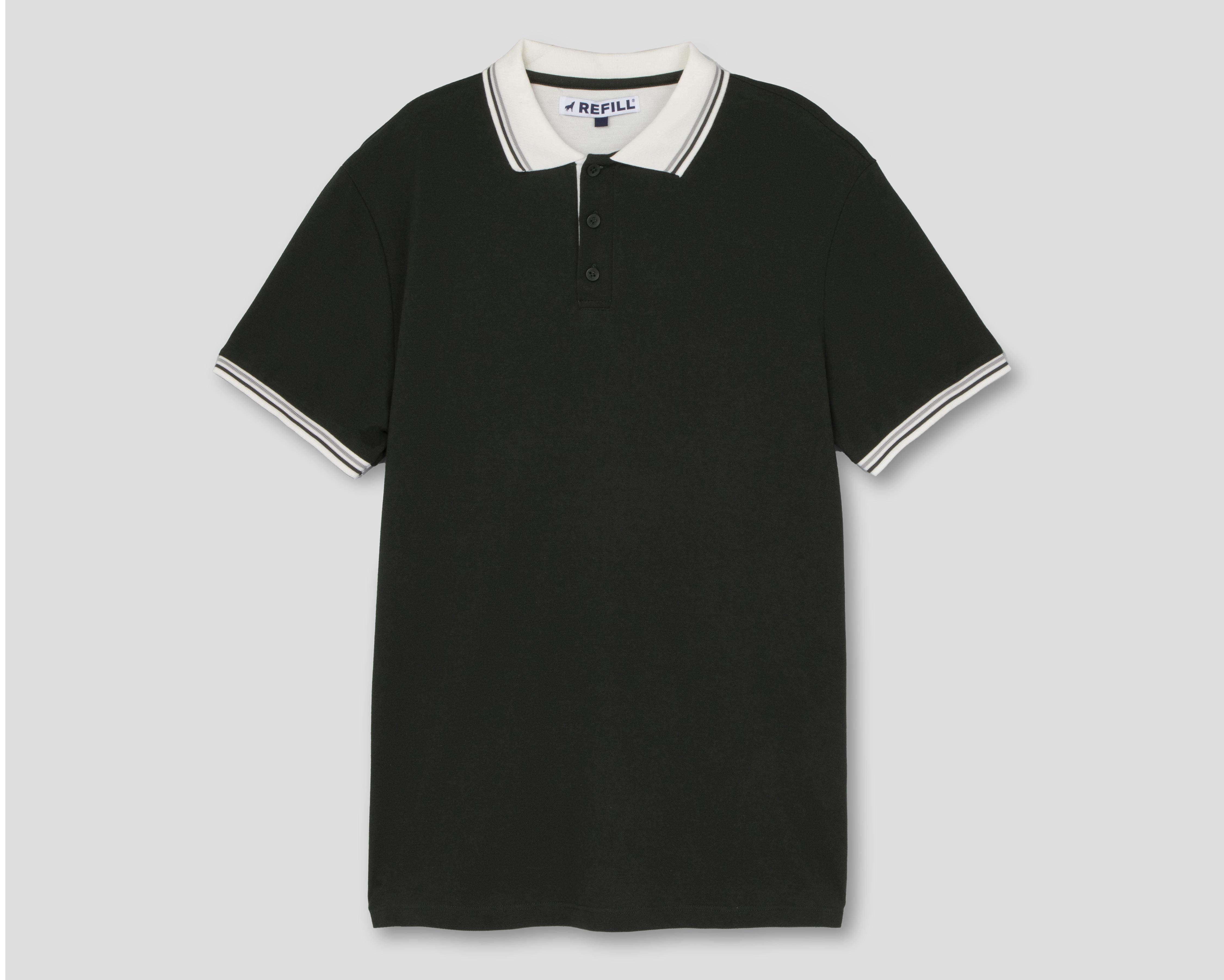Foto 2 pulgar | Playera Polo Refill Verde para Hombre