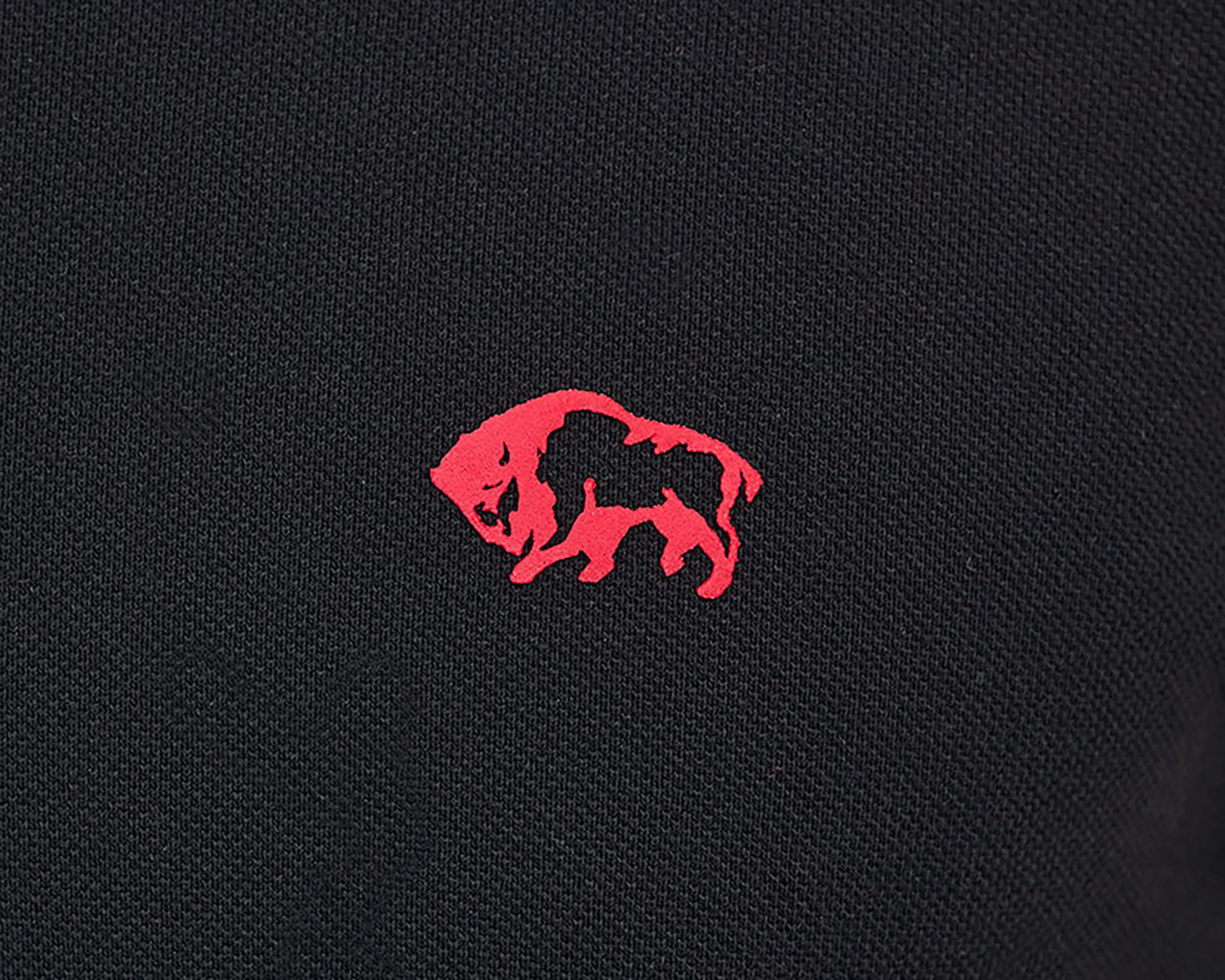 Foto 6 pulgar | Playera Polo Buffalo David Bitton Manga Corta Negra para Hombre