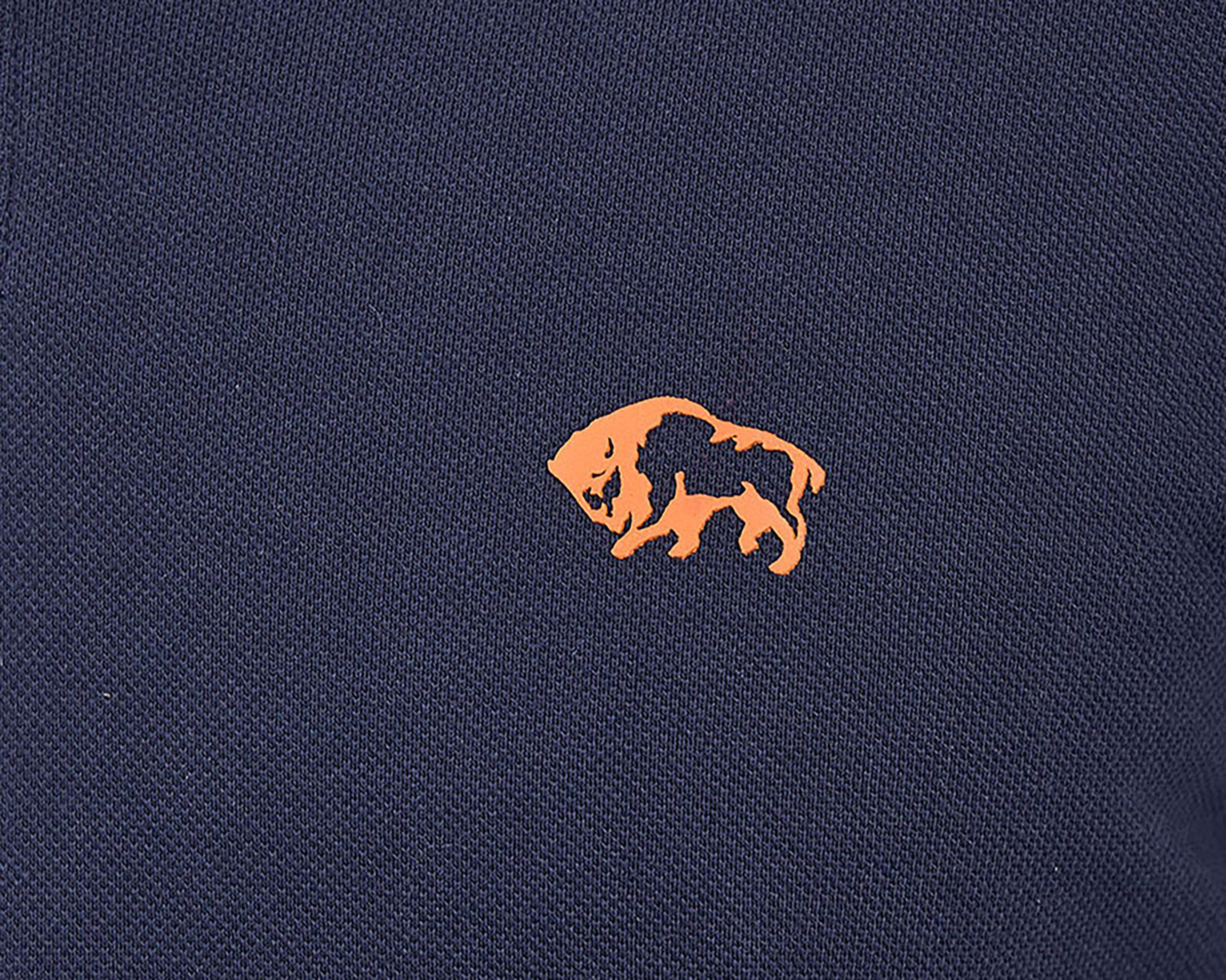 Foto 6 pulgar | Playera Polo Buffalo David Bitton Manga Corta Azul Marino para Hombre