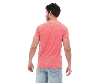 Foto 2 | Playera Cuello V Buffalo David Bitton Blanco para Hombre