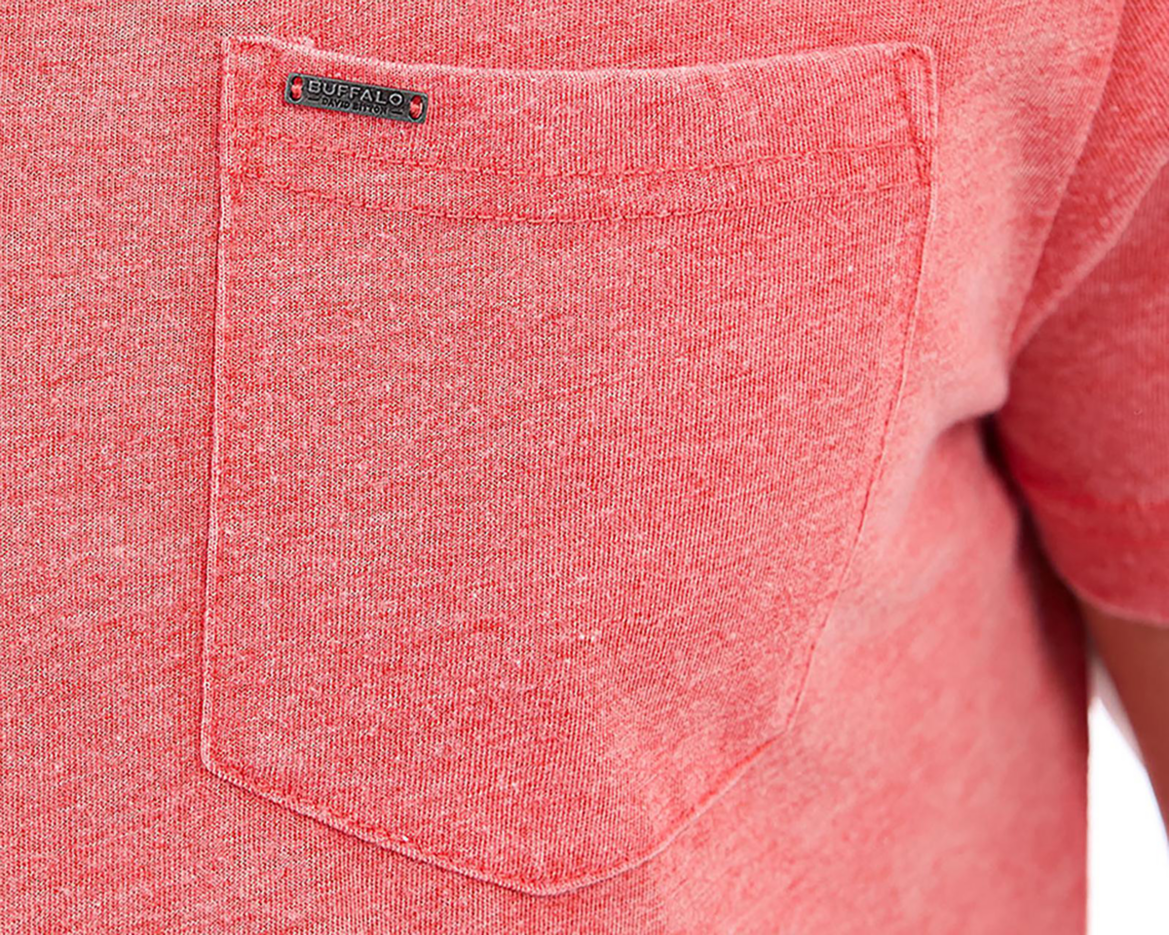 Foto 6 pulgar | Playera Cuello V Buffalo David Bitton Blanco para Hombre
