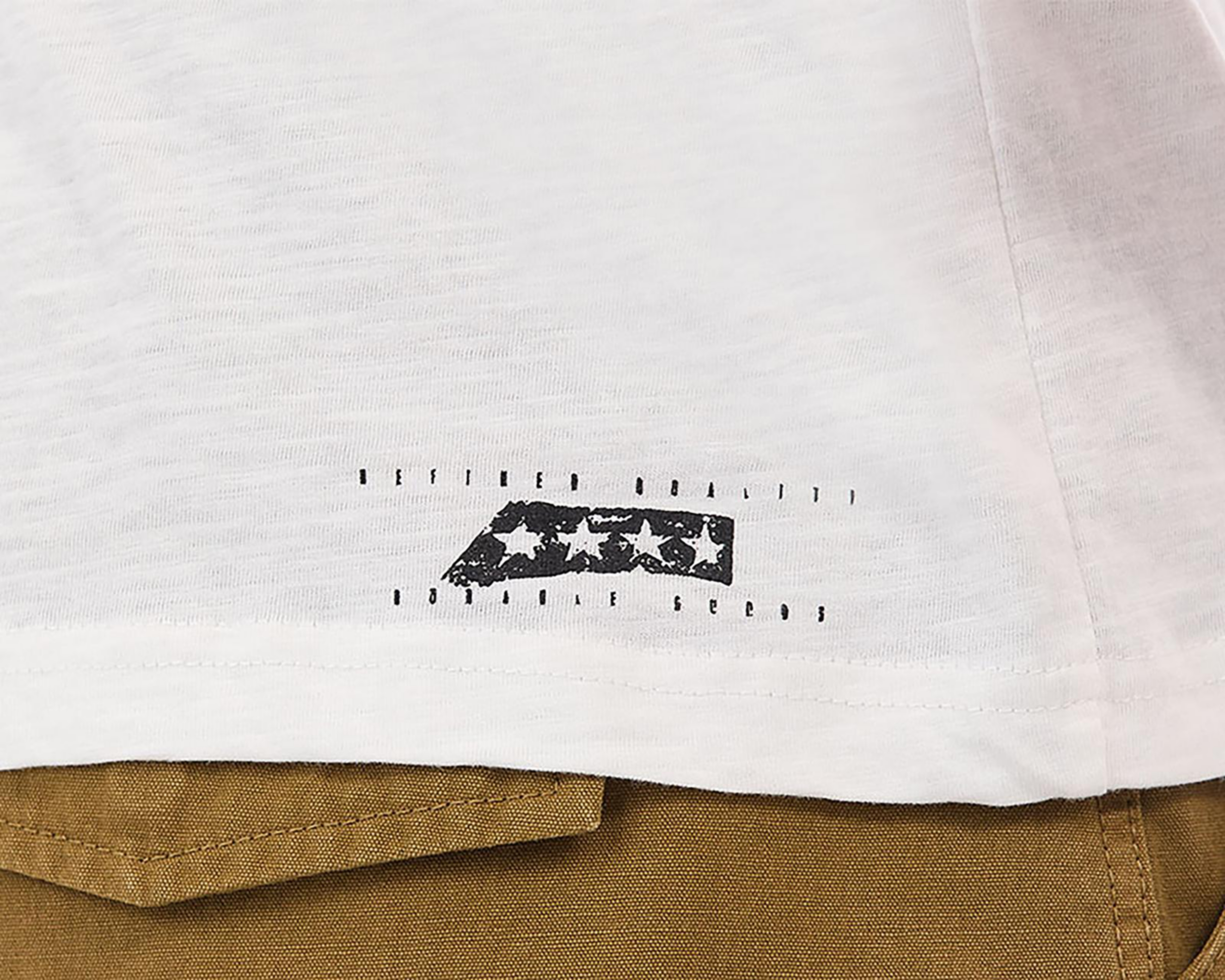 Foto 8 | Playera Cuello Redondo Buffalo David Bitton Blanca para Hombre