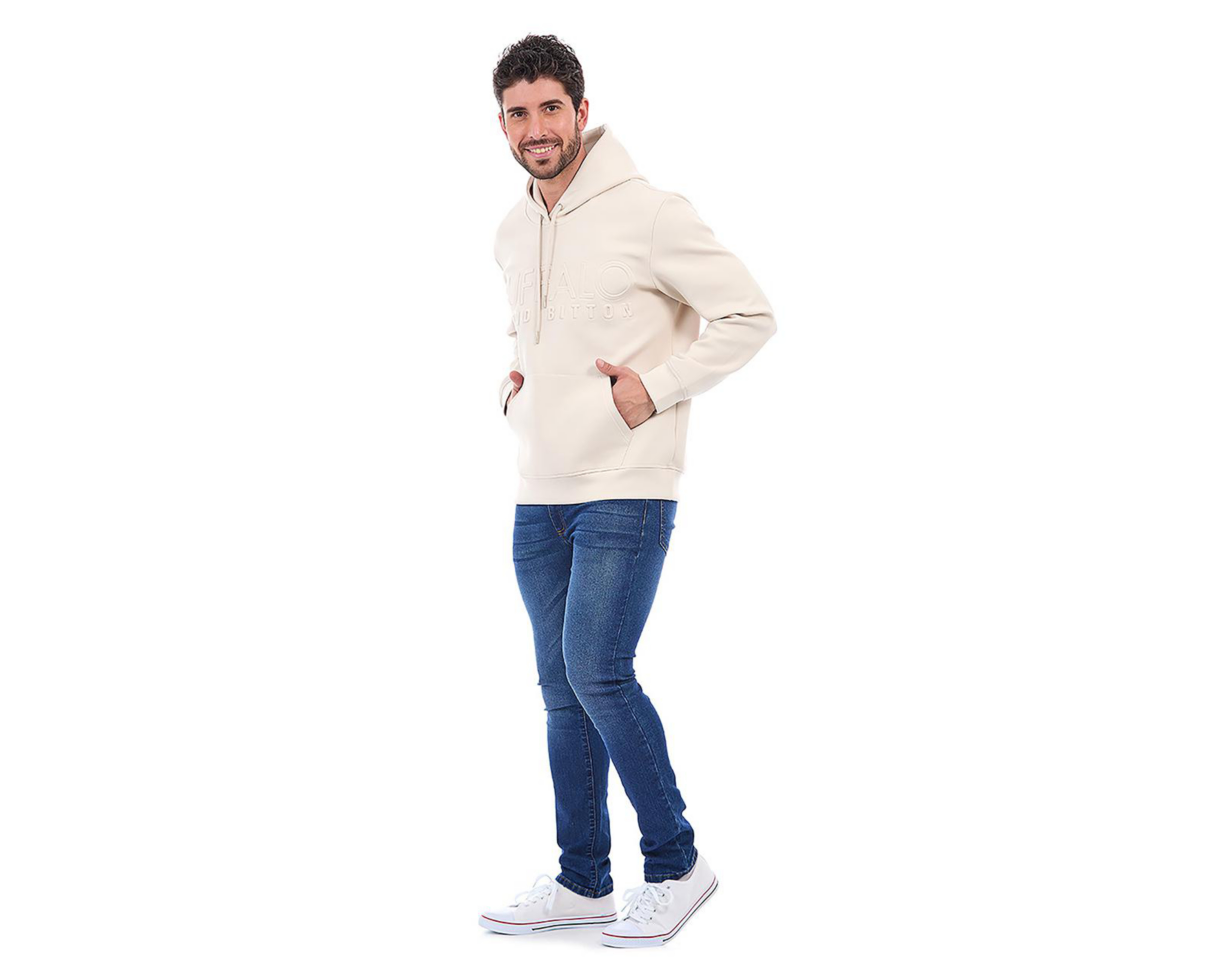 Foto 3 | Sudadera con Capucha Buffalo David Bitton para Hombre