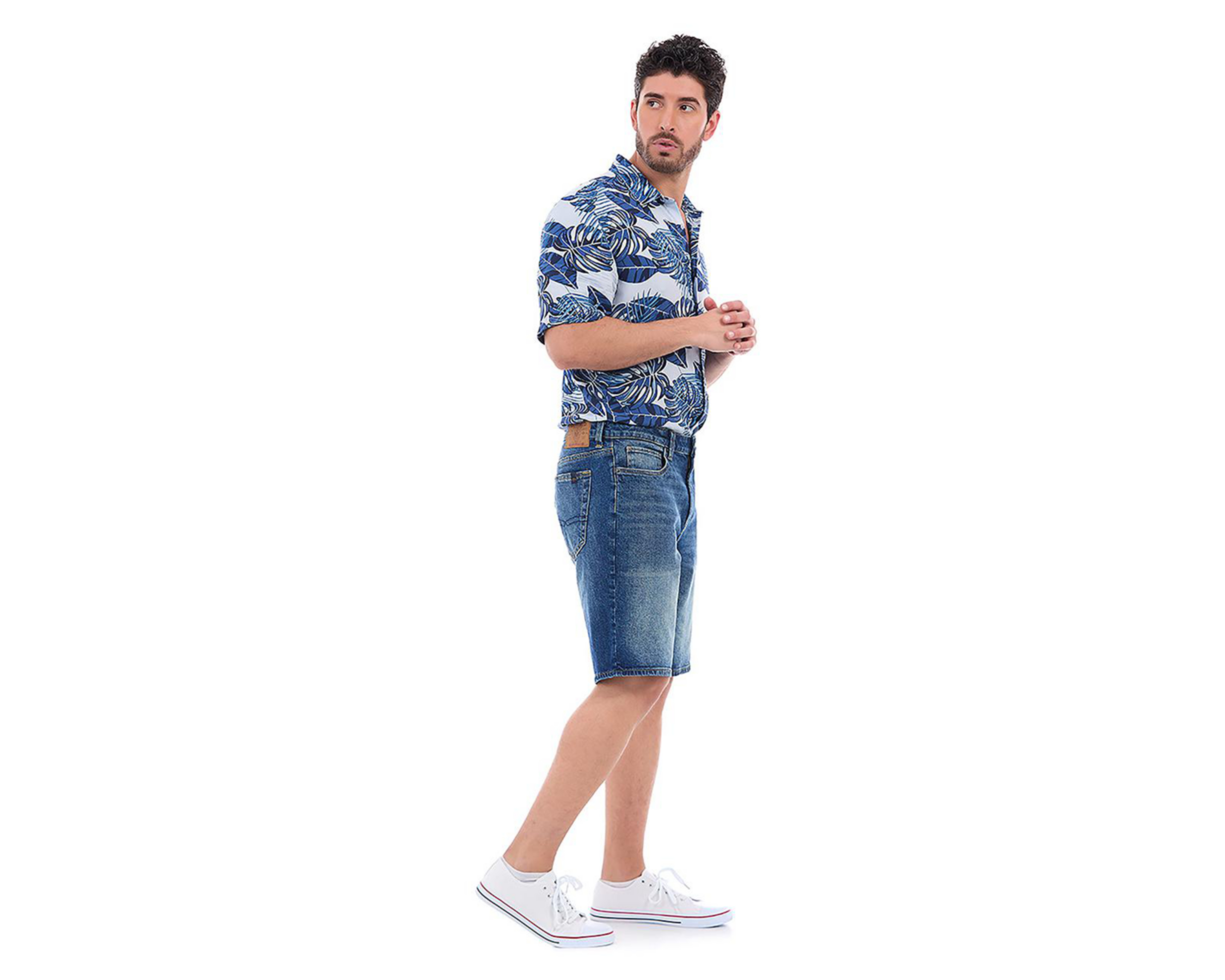 Foto 4 pulgar | Short Buffalo David Bitton para Hombre