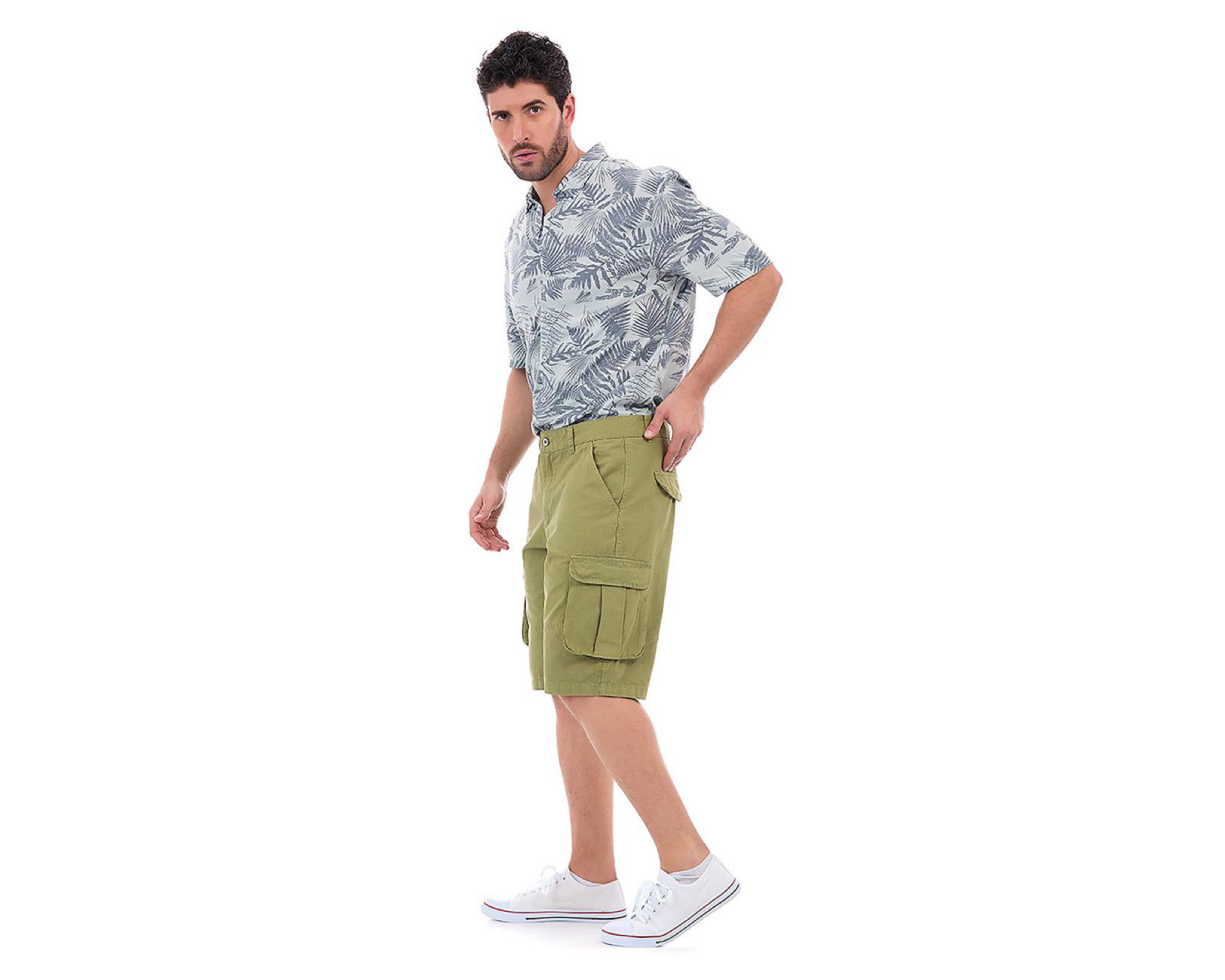 Foto 4 pulgar | Short Buffalo David Bitton para Hombre
