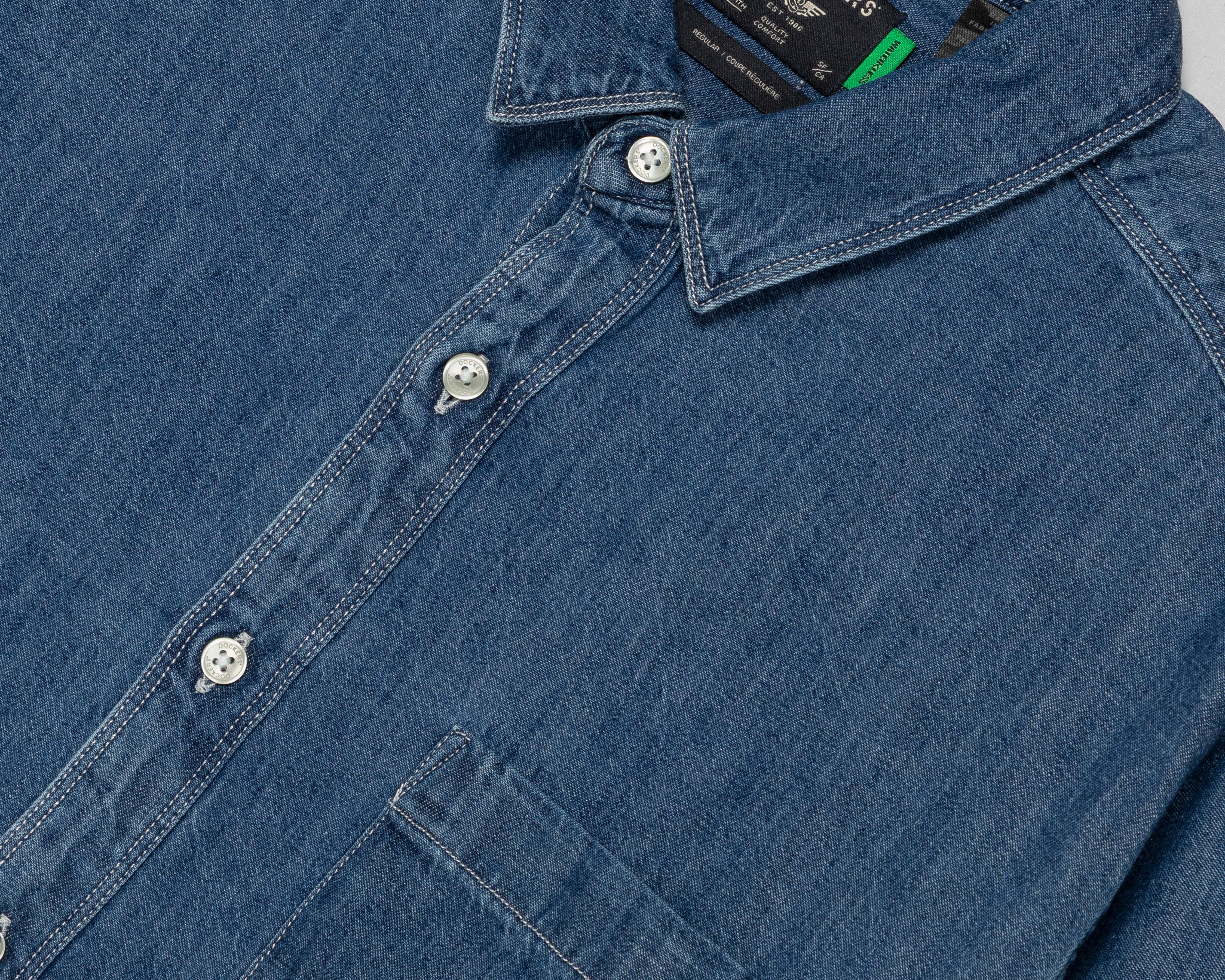 Foto 4 pulgar | Camisa Casual de Algodón Dockers Regular Lisa para Hombre