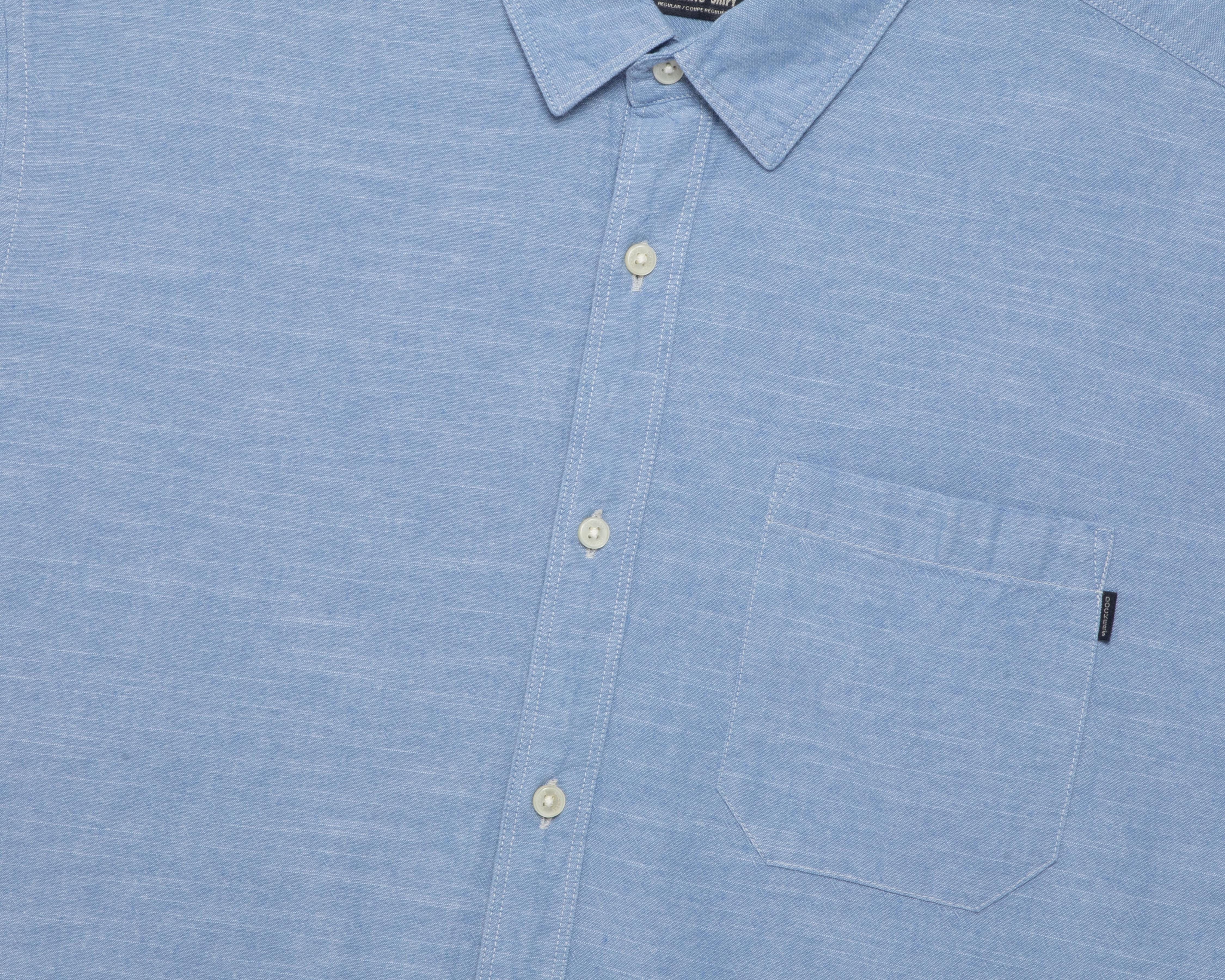 Foto 4 pulgar | Camisa de Vestir Dockers Manga Corta Cuello Americano para Hombre