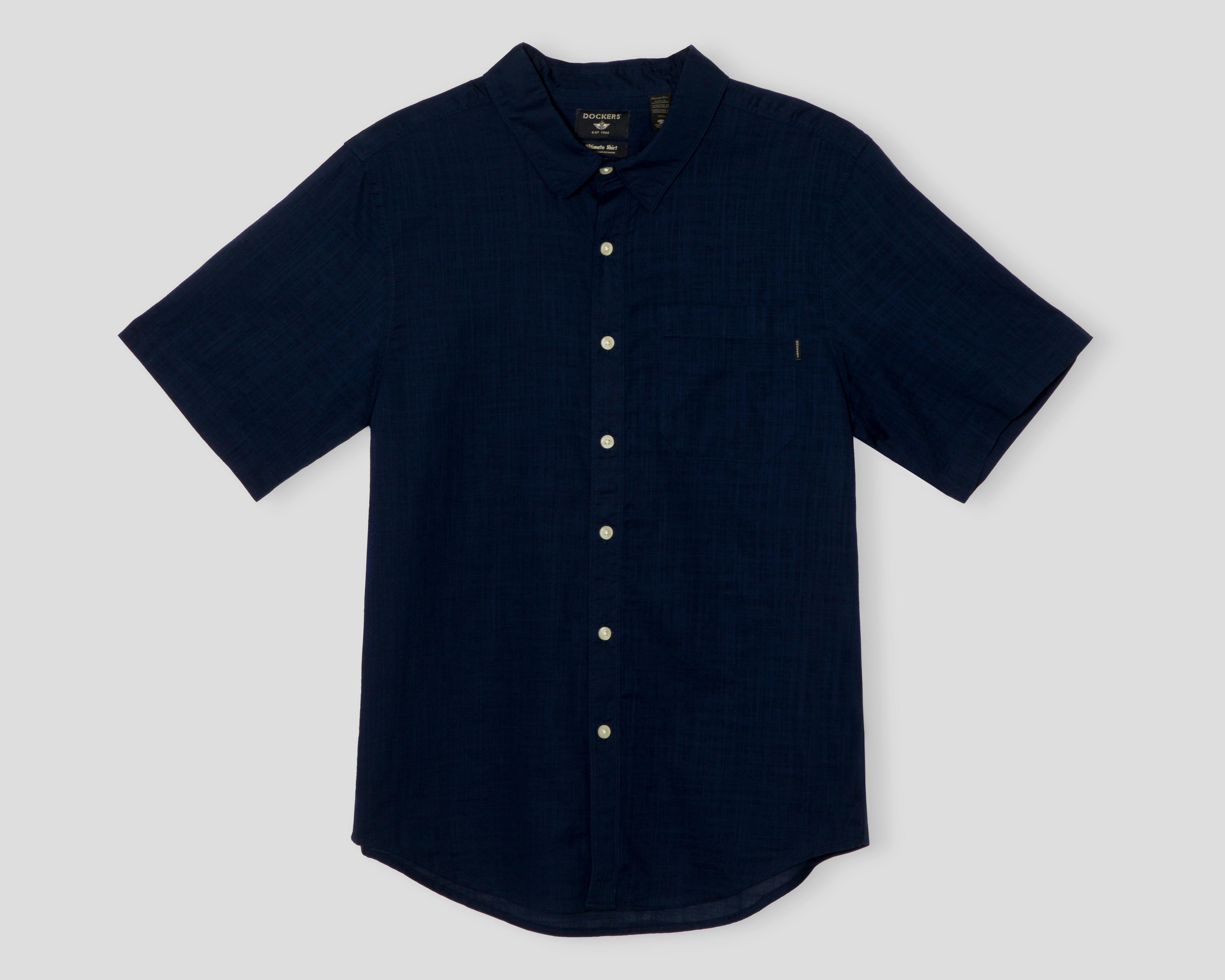 Camisa Casual de Algodón Dockers Regular Lisa para Hombre