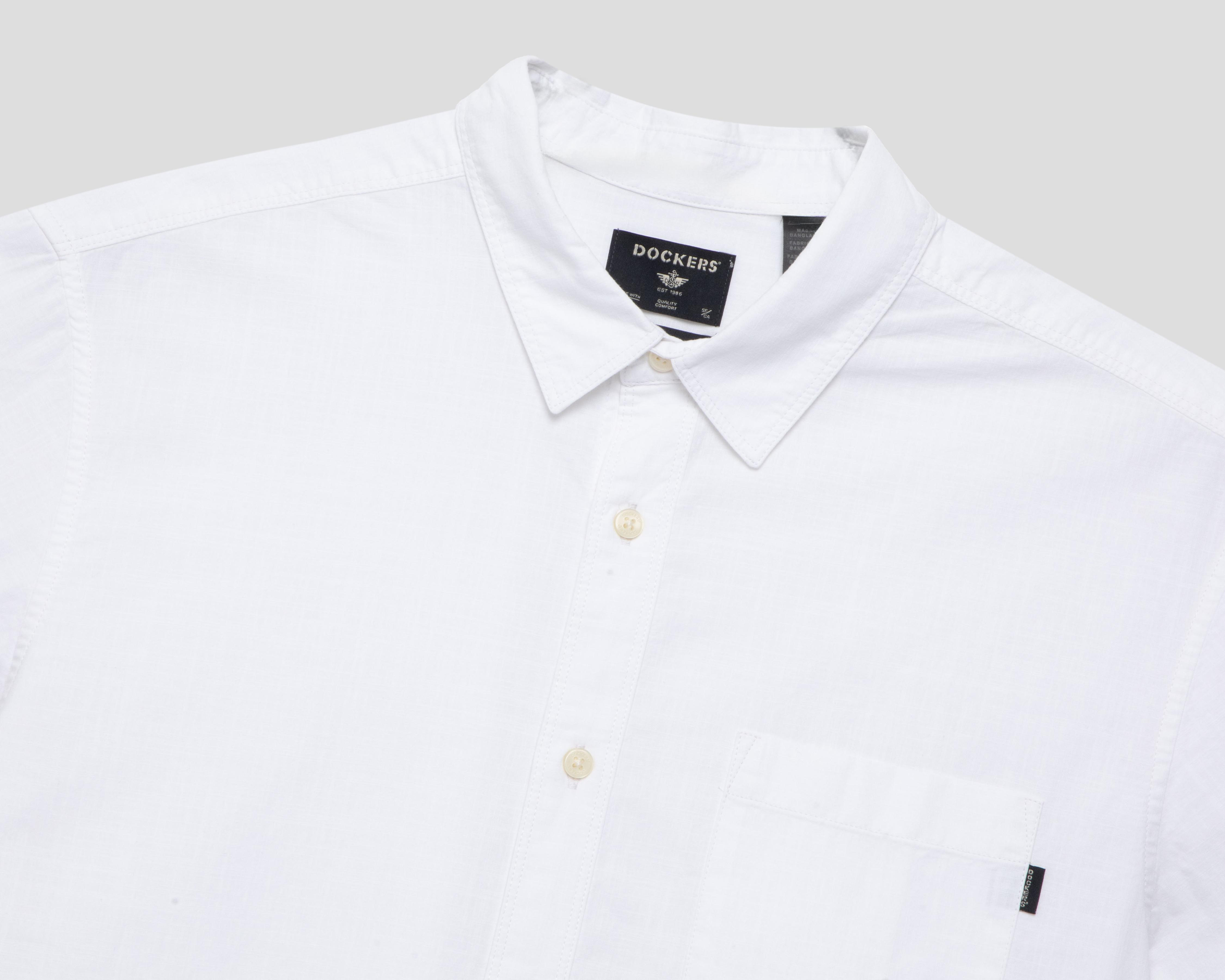 Foto 4 pulgar | Camisa Casual de Algodón Dockers Liso para Hombre