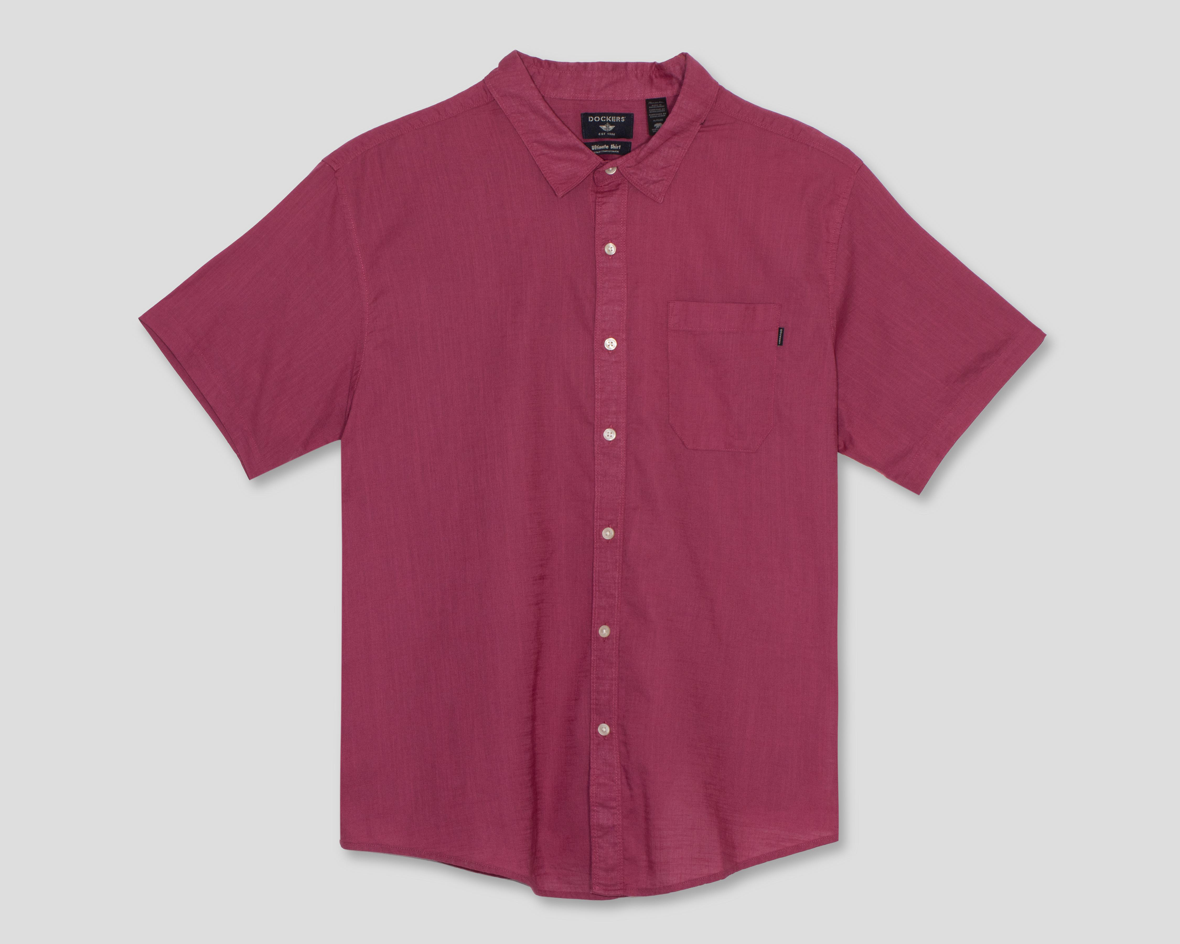 Foto 2 pulgar | Camisa Casual de Algodón Dockers Regular Lisa para Hombre
