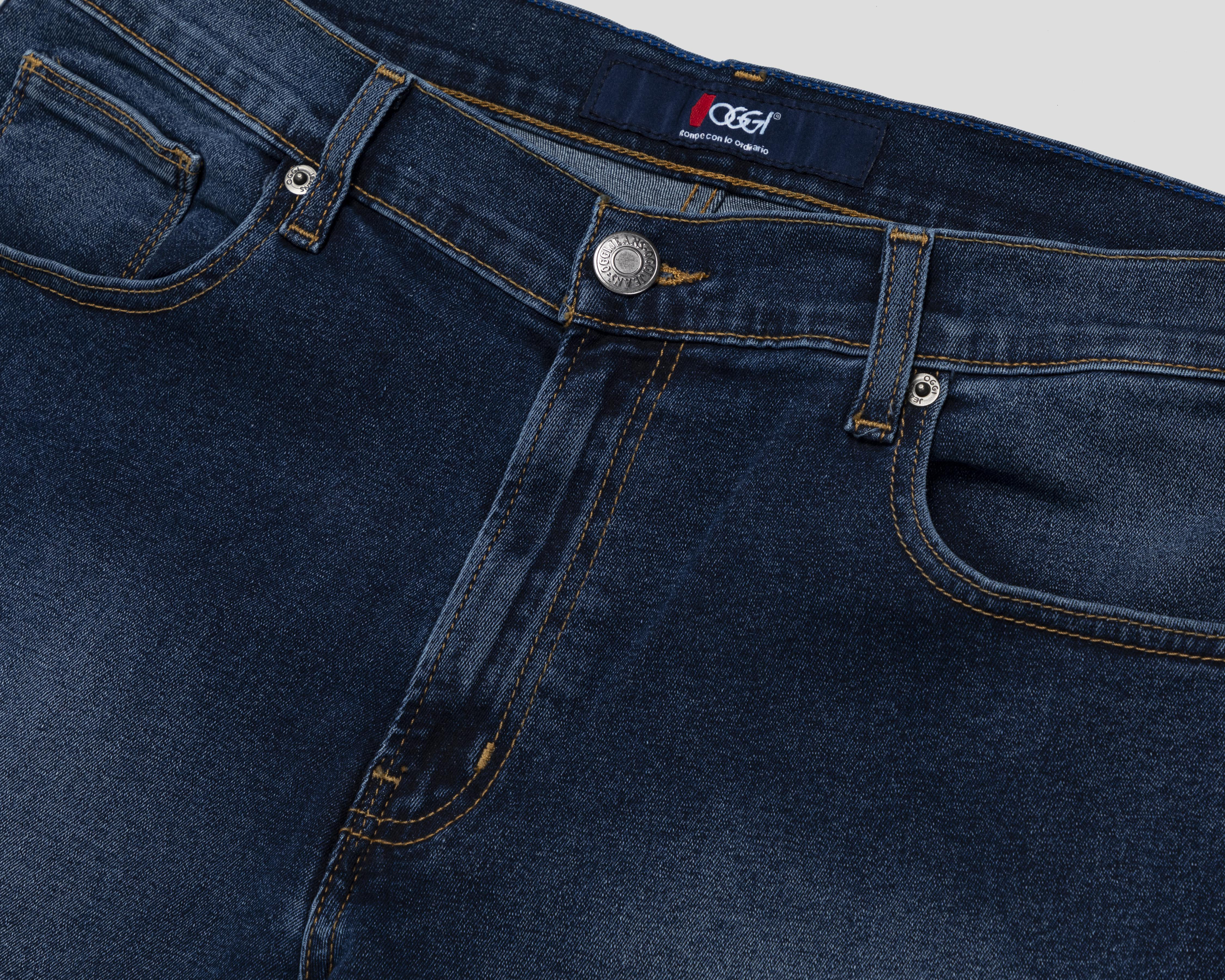 Foto 3 | Jeans Slim Fit Oggi Iron Blu Double Stone para Hombre