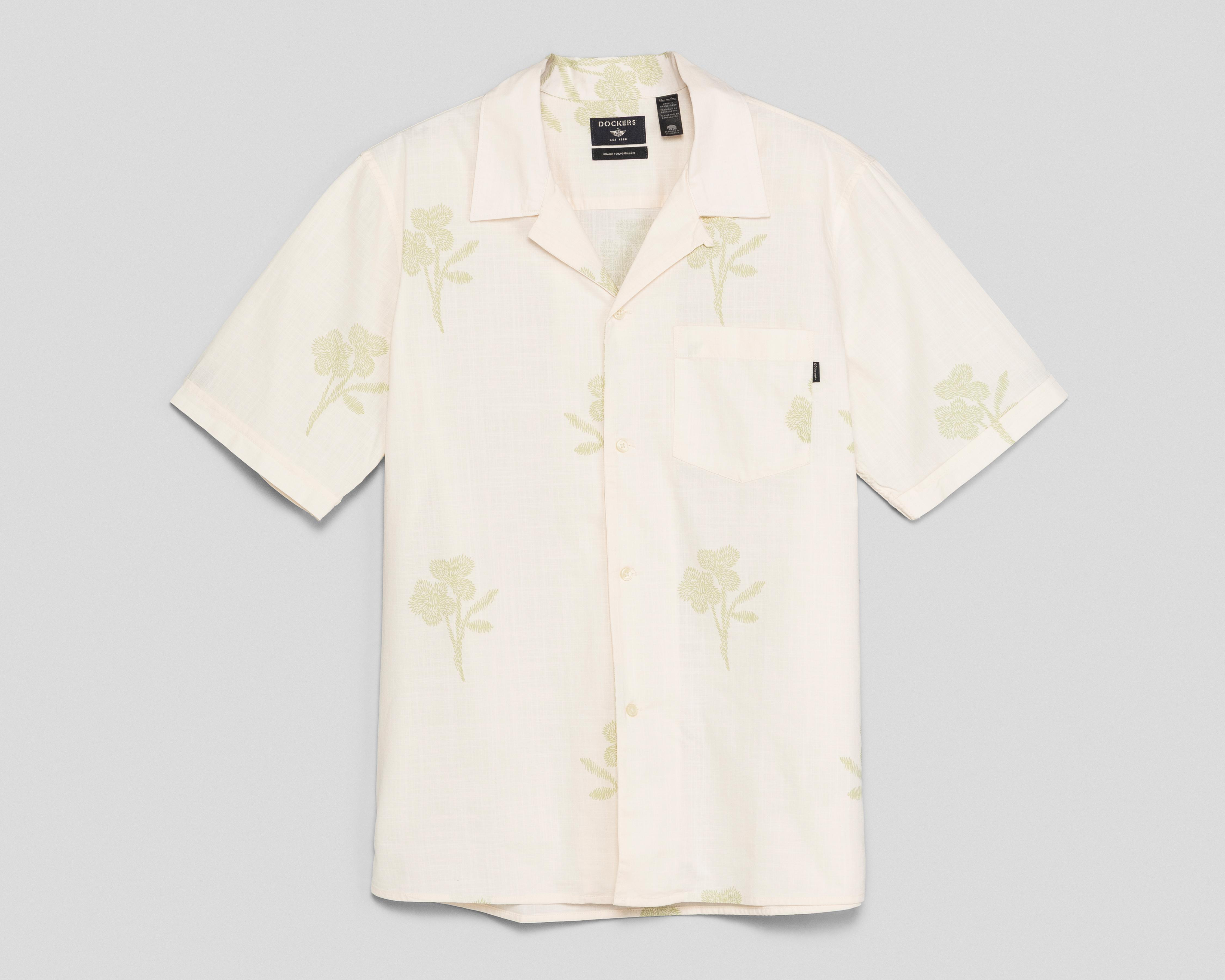 Camisa Casual de Algodón Dockers Regular Fit con Print Floral para Hombre