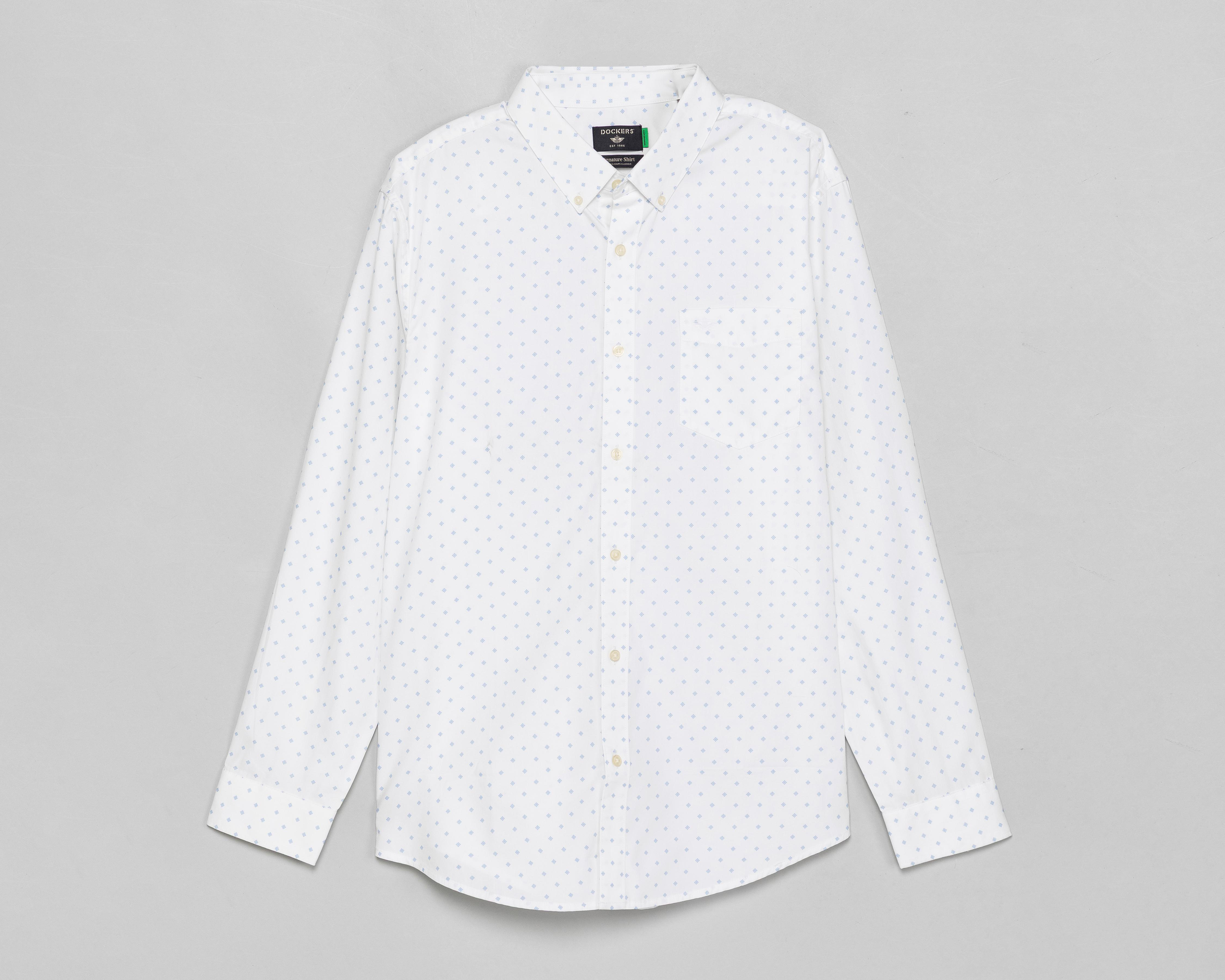 Foto 2 pulgar | Camisa Casual de Algodón Dockers Regular Estampada para Hombre