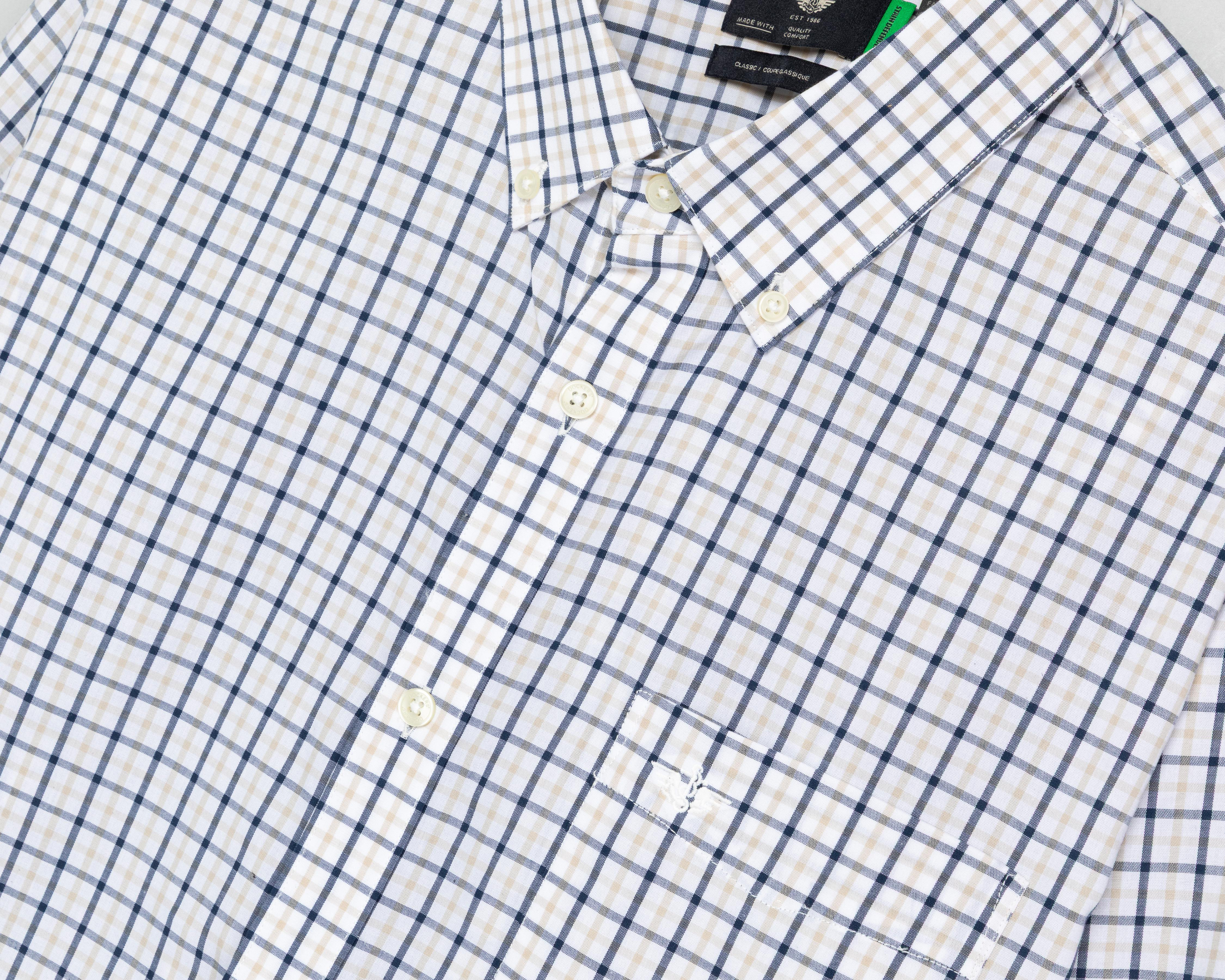 Foto 4 pulgar | Camisa Casual Dockers Clasicc Fit a Cuadros para Hombre
