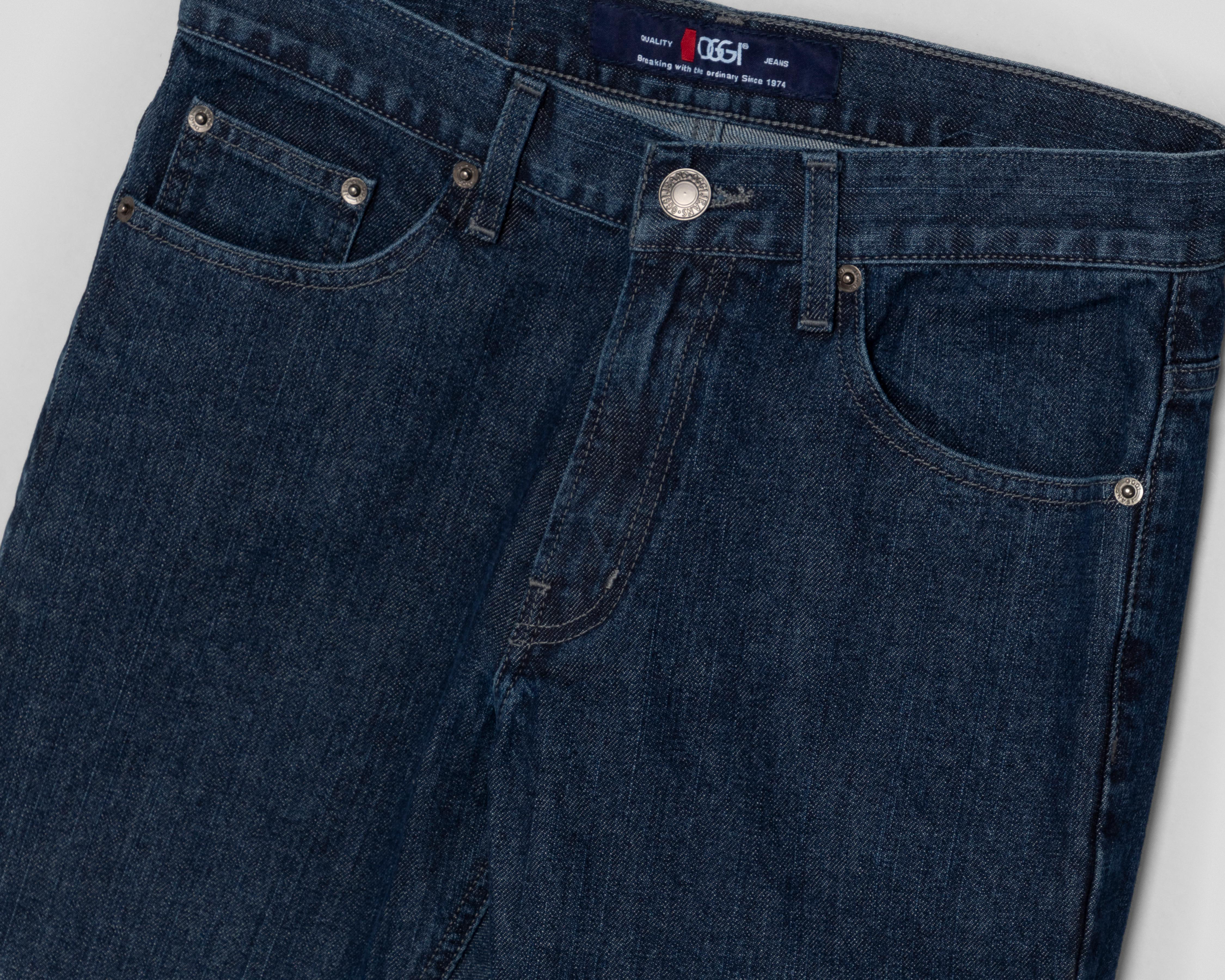 Foto 4 pulgar | Jeans Slim Straight Oggi Vaxter Top Smoke para Hombre