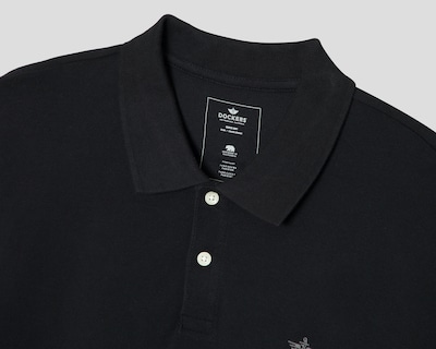 Foto 3 | Playera Polo Dockers Negra para Hombre