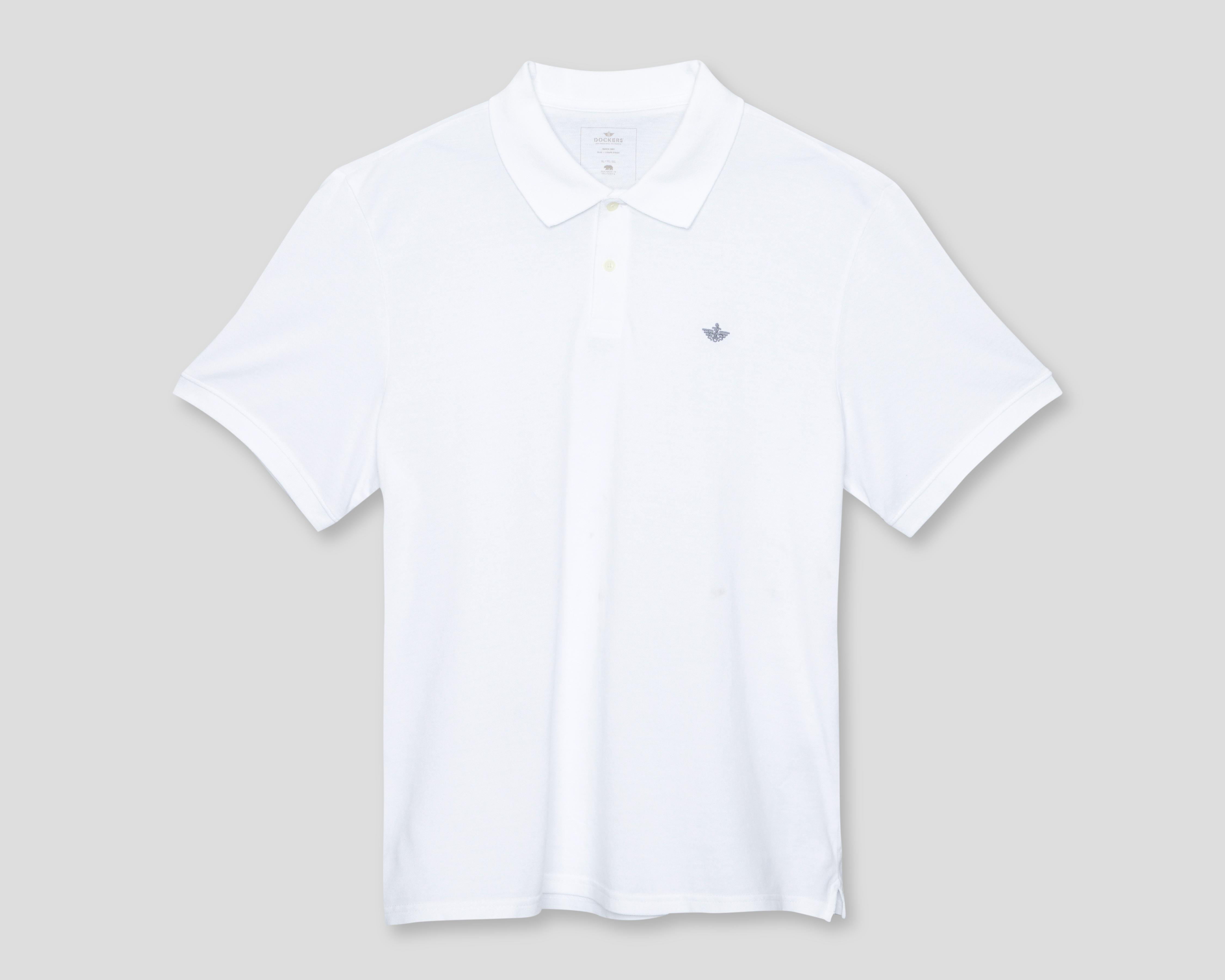 Foto 2 pulgar | Playera Polo Dockers Blanca para Hombre