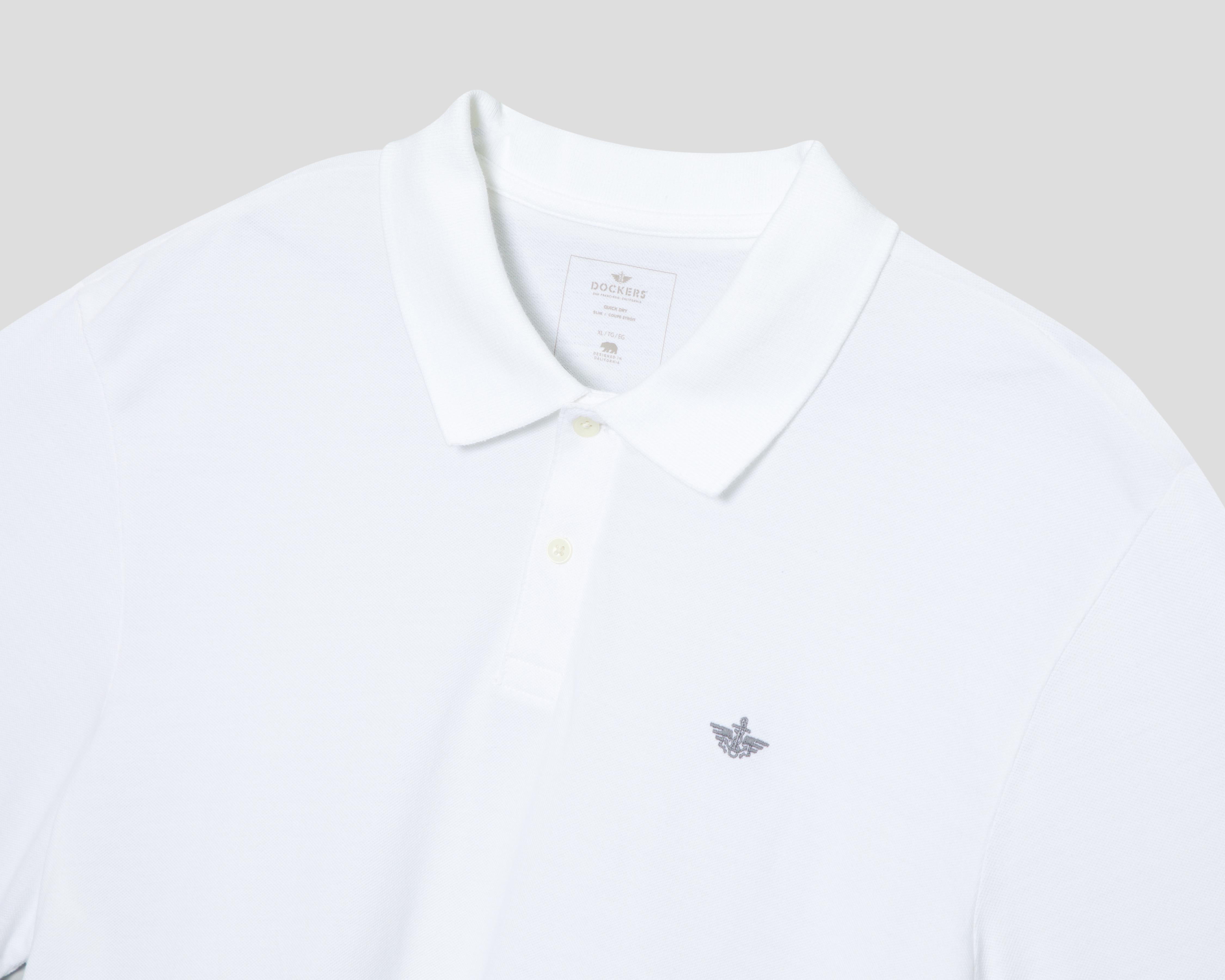 Foto 4 pulgar | Playera Polo Dockers Blanca para Hombre