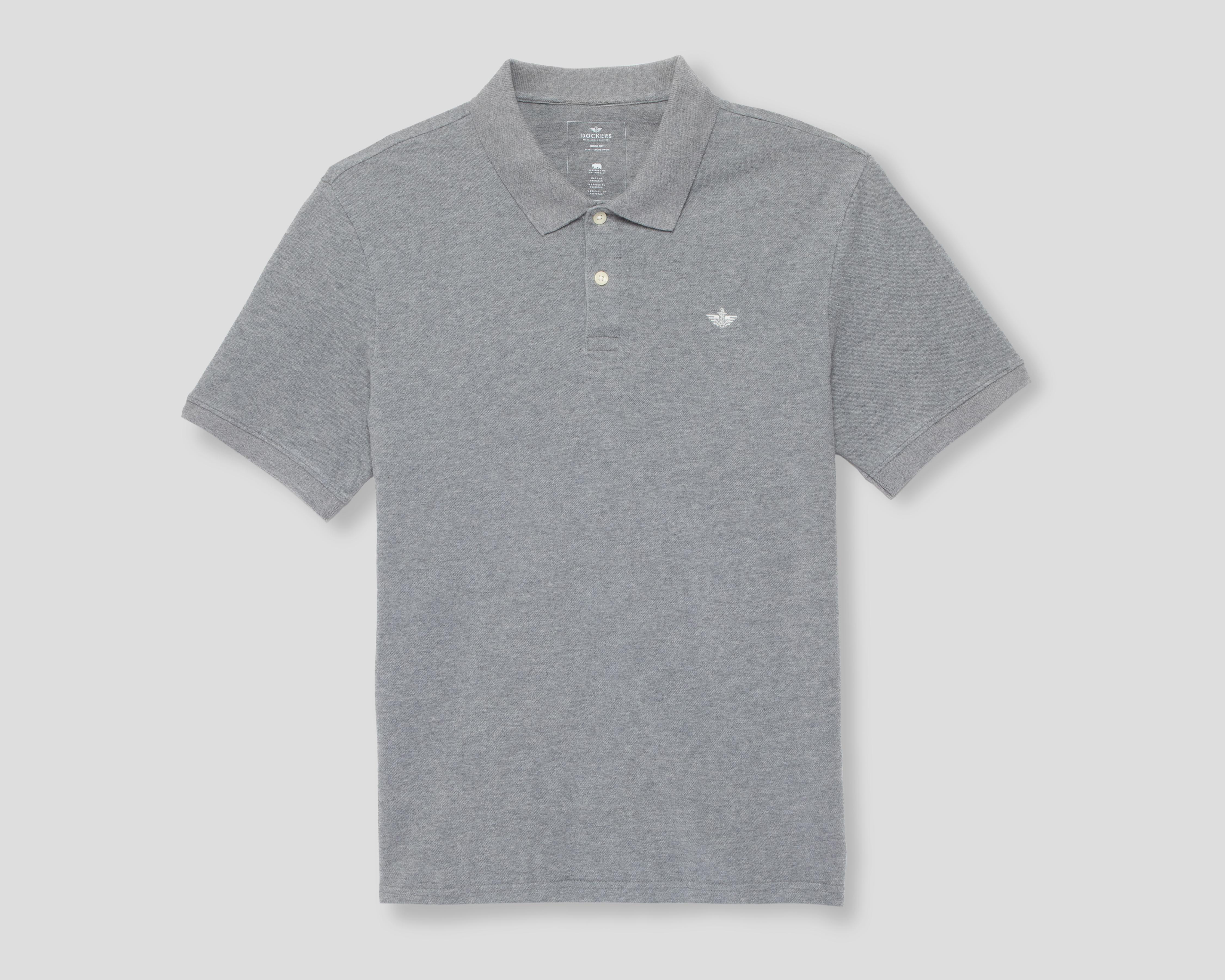 Foto 2 pulgar | Playera Polo Dockers Gris para Hombre