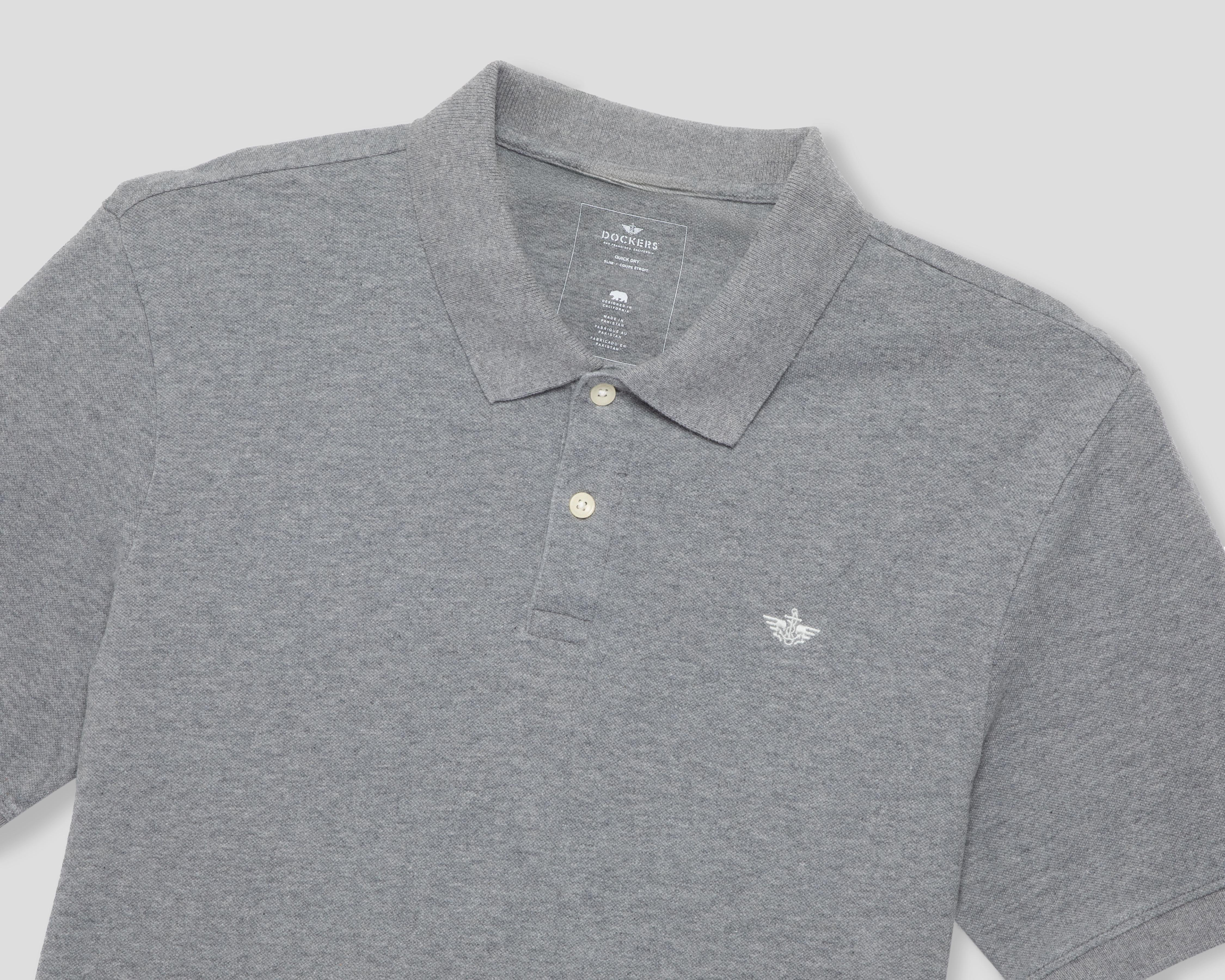 Foto 4 pulgar | Playera Polo Dockers Gris para Hombre